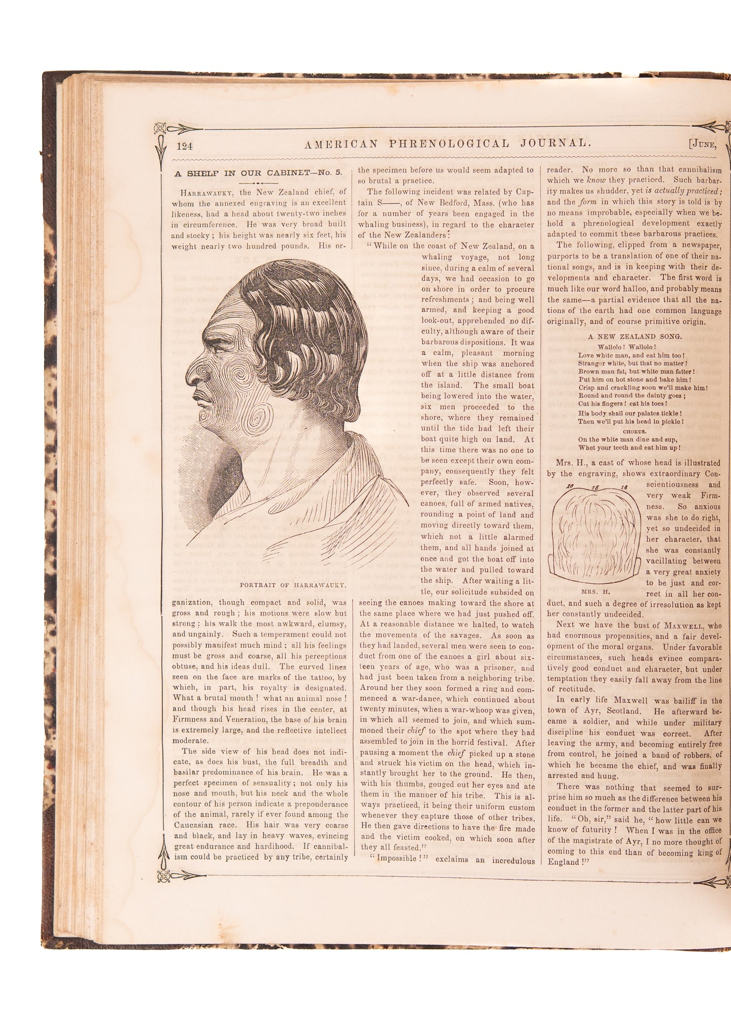 1862 PHRENOLOGY & AMISTAD. Full Civil War Year of Phrenological Journal - Cinque of Amistad - Generals &c.