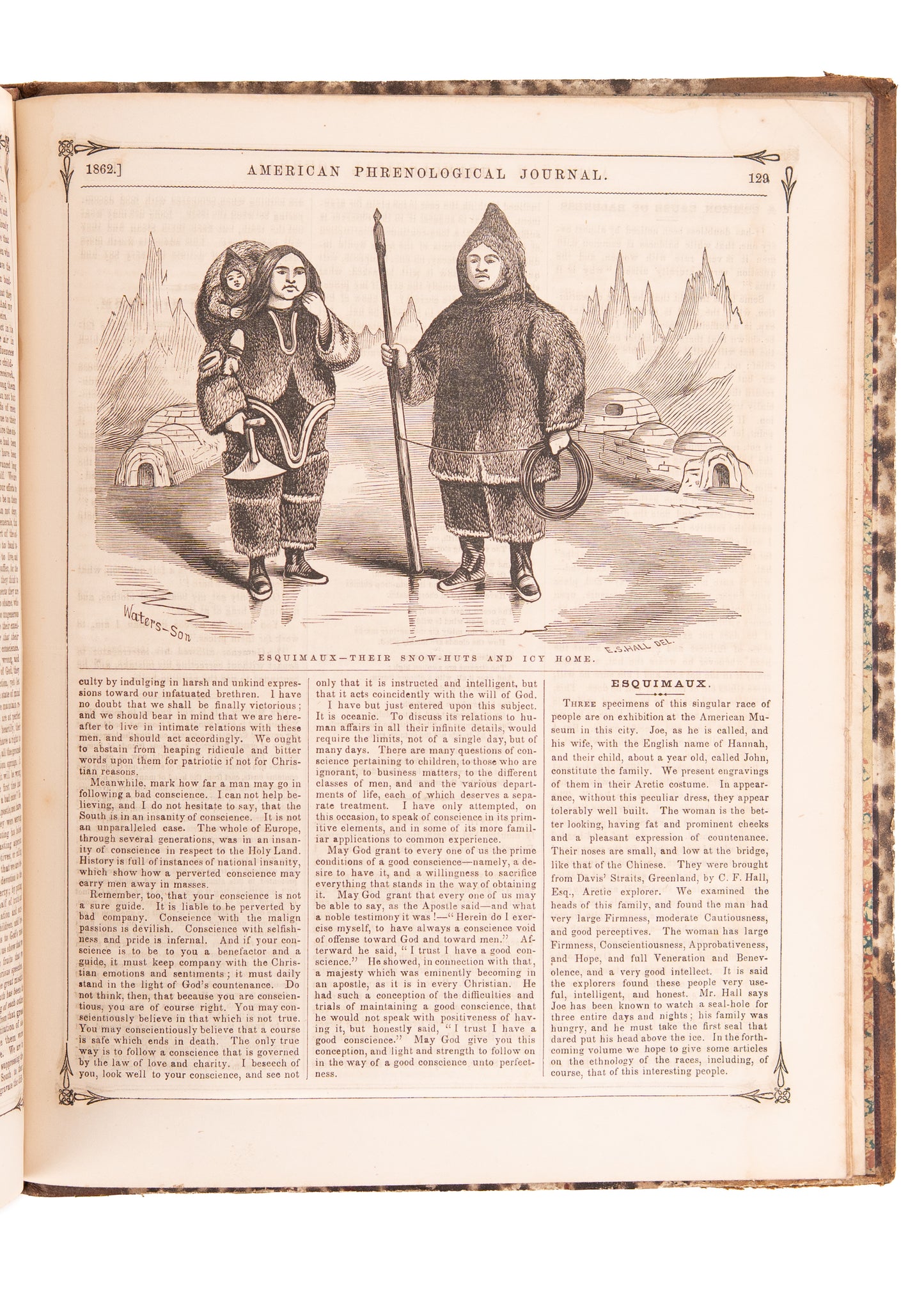 1862 PHRENOLOGY & AMISTAD. Full Civil War Year of Phrenological Journal - Cinque of Amistad - Generals &c.