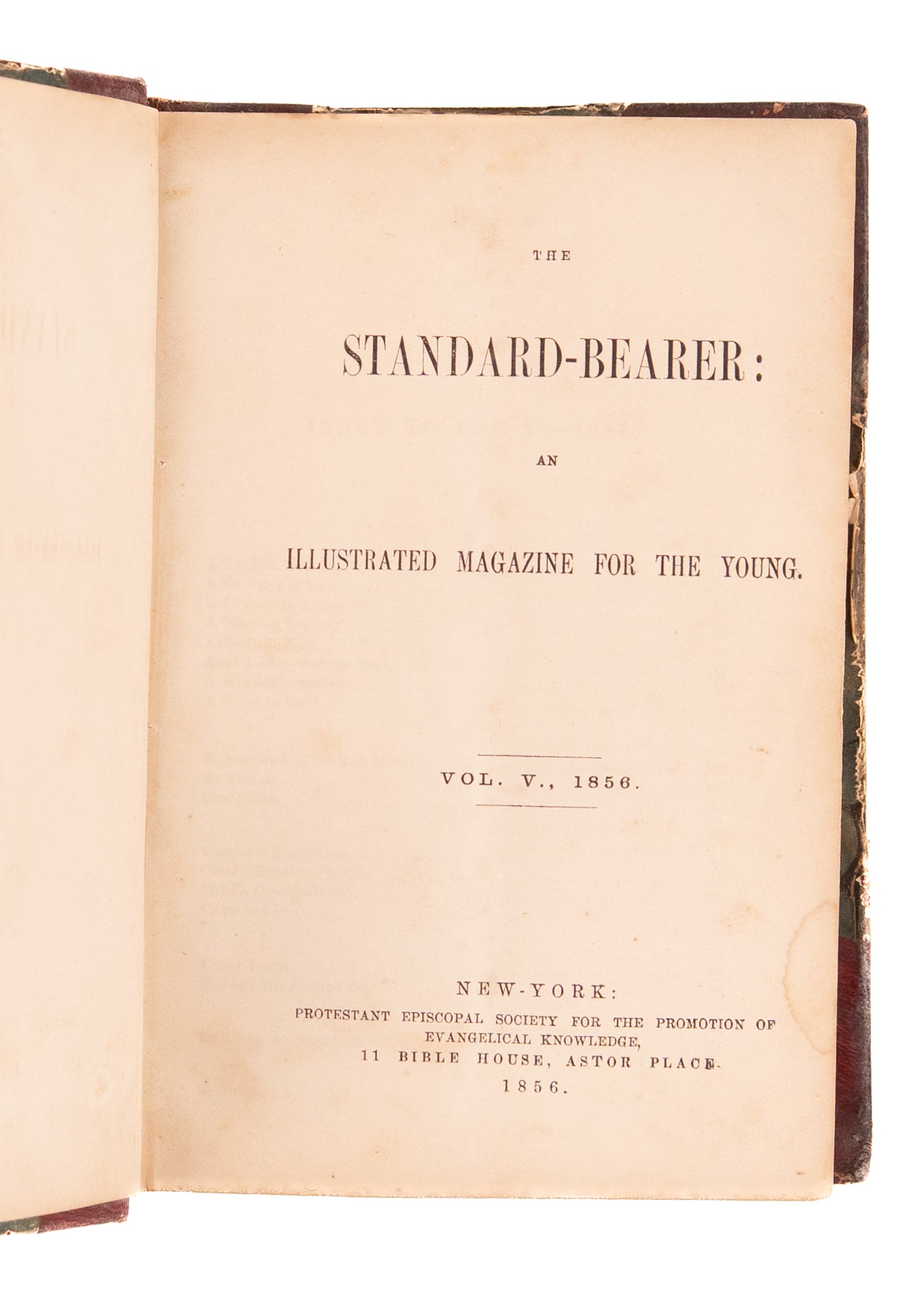 1856-58 STANDARD-BEARER. Evangelical Anglican Juvenile Magazine. Missions, Hawaii, Devotion, &c.