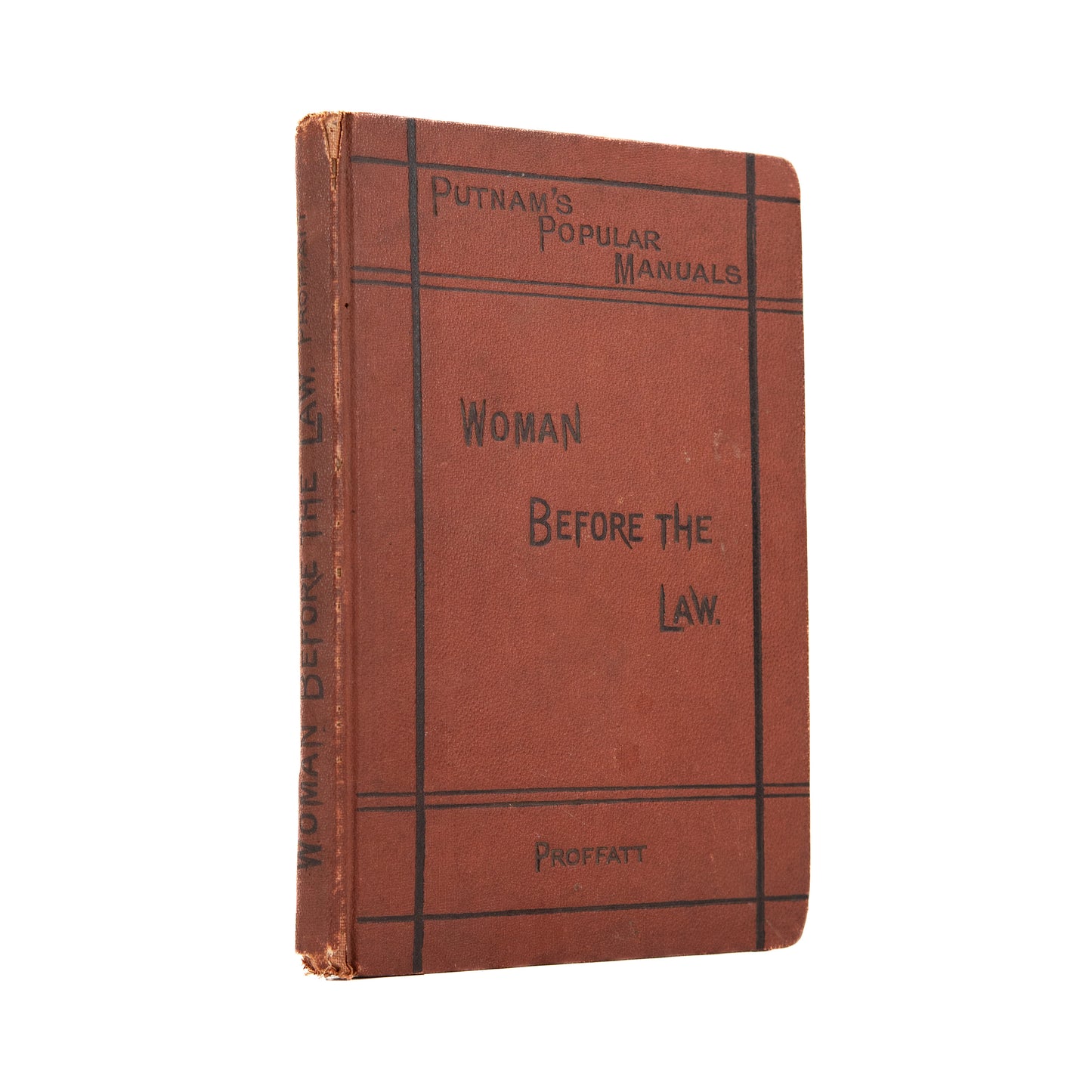 1874 WOMEN'S RIGHTS. Foundational Text on the Legal Status of Women before the Law by John Proffatt