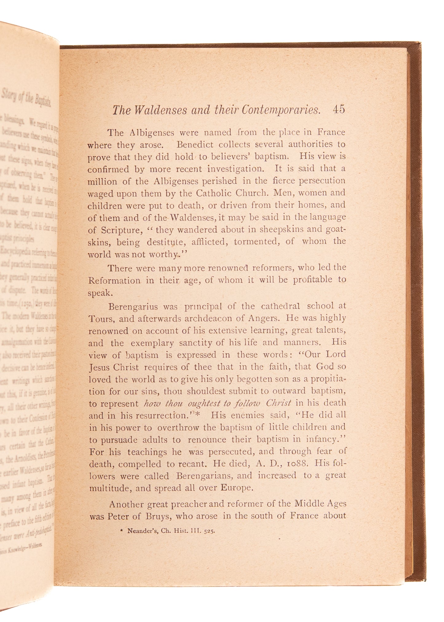1886 BAPTIST HISTORY. The Story of the Baptists in All ages and Countries. Illustrated.
