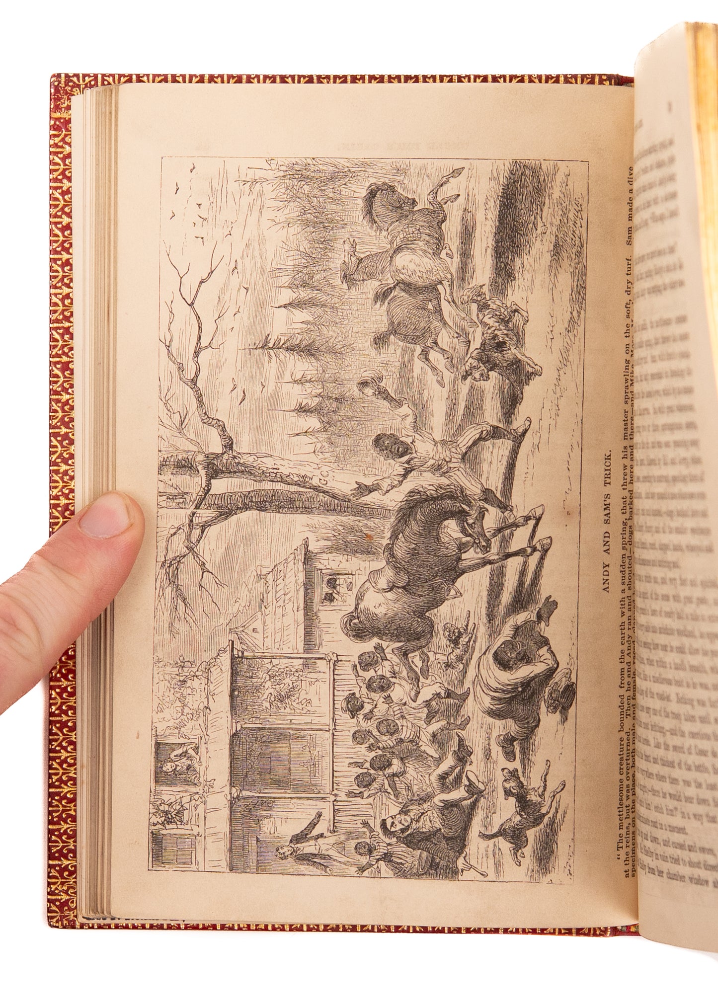 1852 HARRIET BEECHER STOWE. Uncle Tom's Cabin. First UK Edition in Riviere Leather Binding