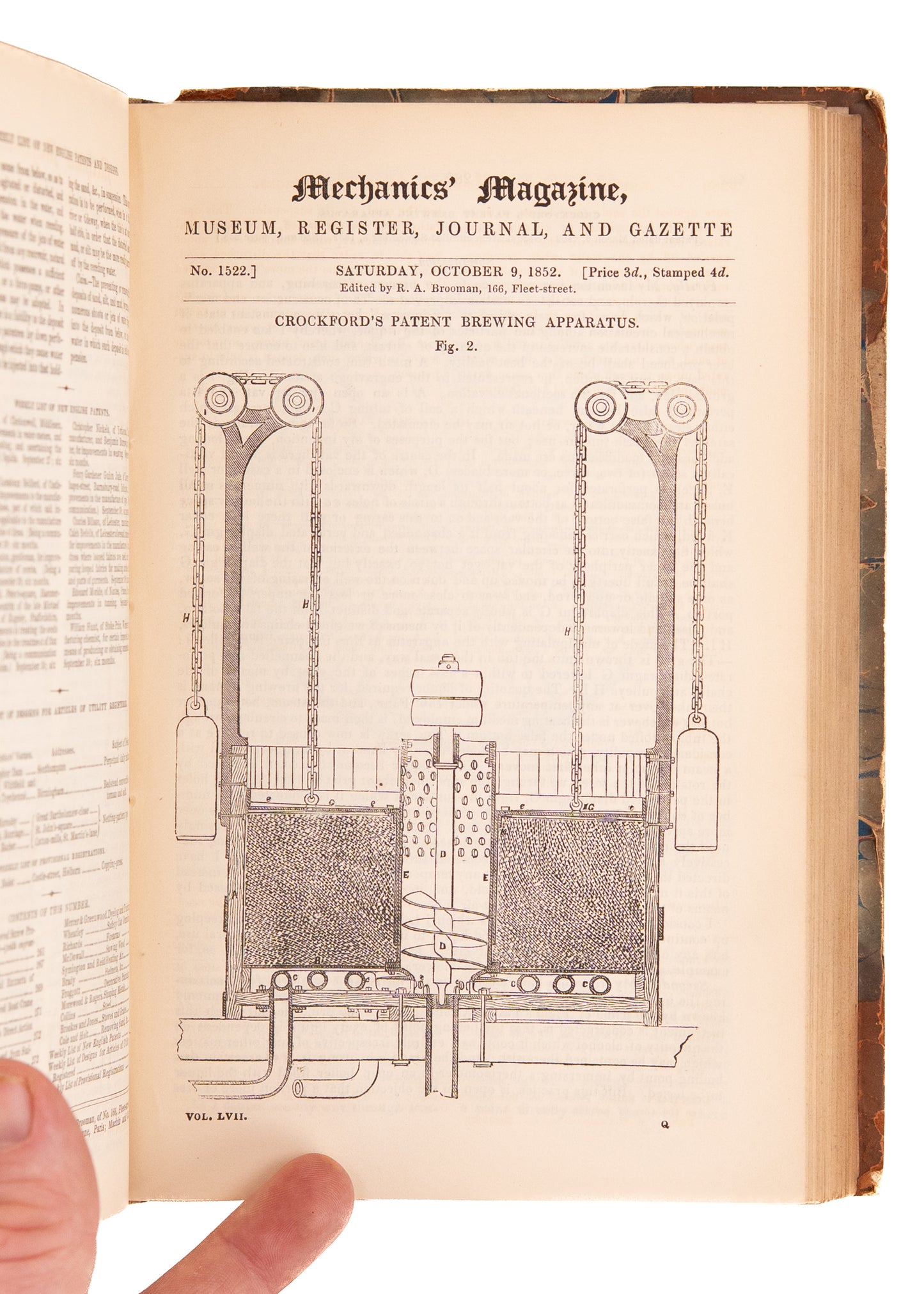 1852 THE MECHANICS MAGAZINE. Gatling Gun, Patent Law, Flying Machines, Lighthouses, Patent Law, &c.