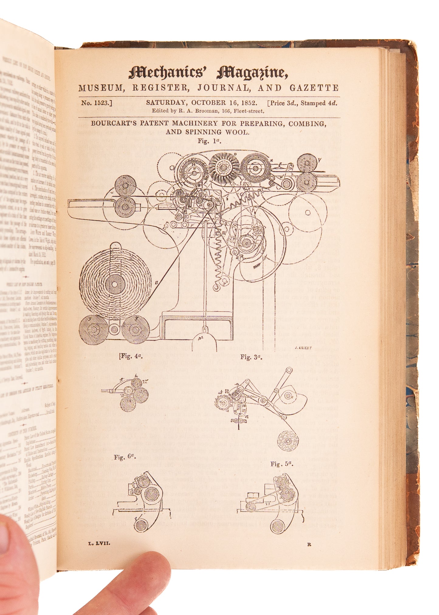 1852 THE MECHANICS MAGAZINE. Gatling Gun, Patent Law, Flying Machines, Lighthouses, Patent Law, &c.