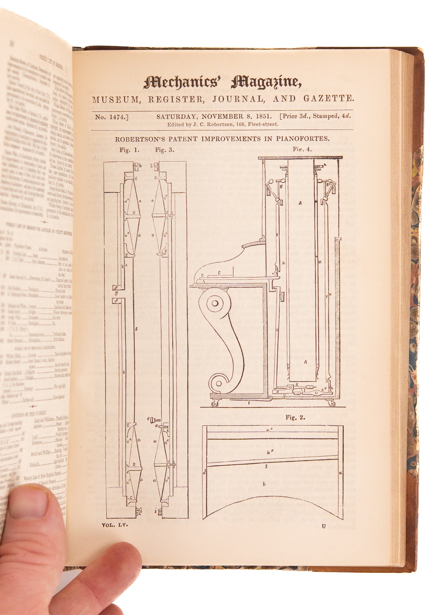 1851 THE MECHANICS MAGAZINE. Patent Law, Daguerrotypes, Rifles, Harpoons, Liquid Dynamics &c.