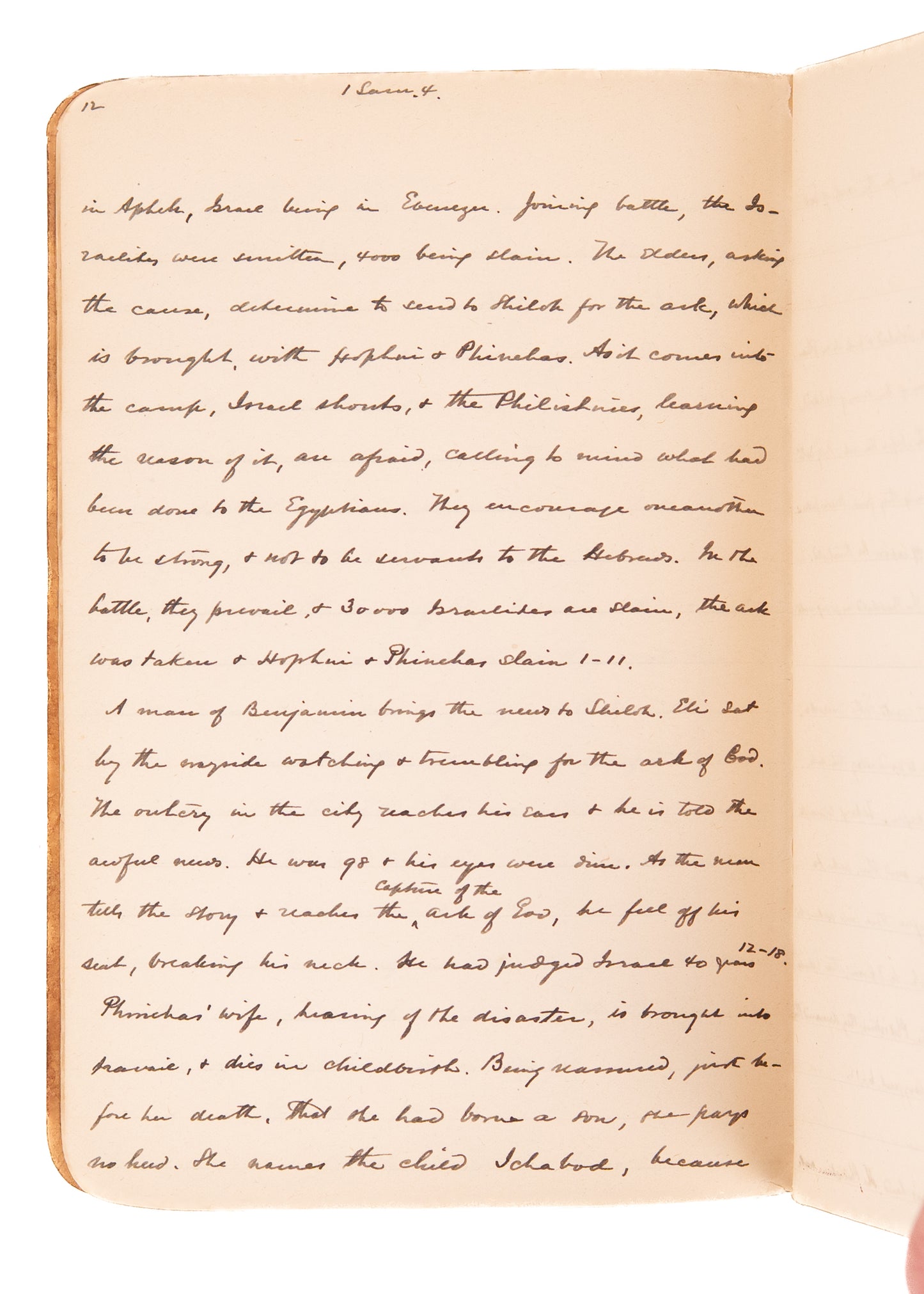 1920 SAMUEL RIDOUT. Unpublished 41pp MSs Notes on I and II Samuel - Plymouth Brethren.