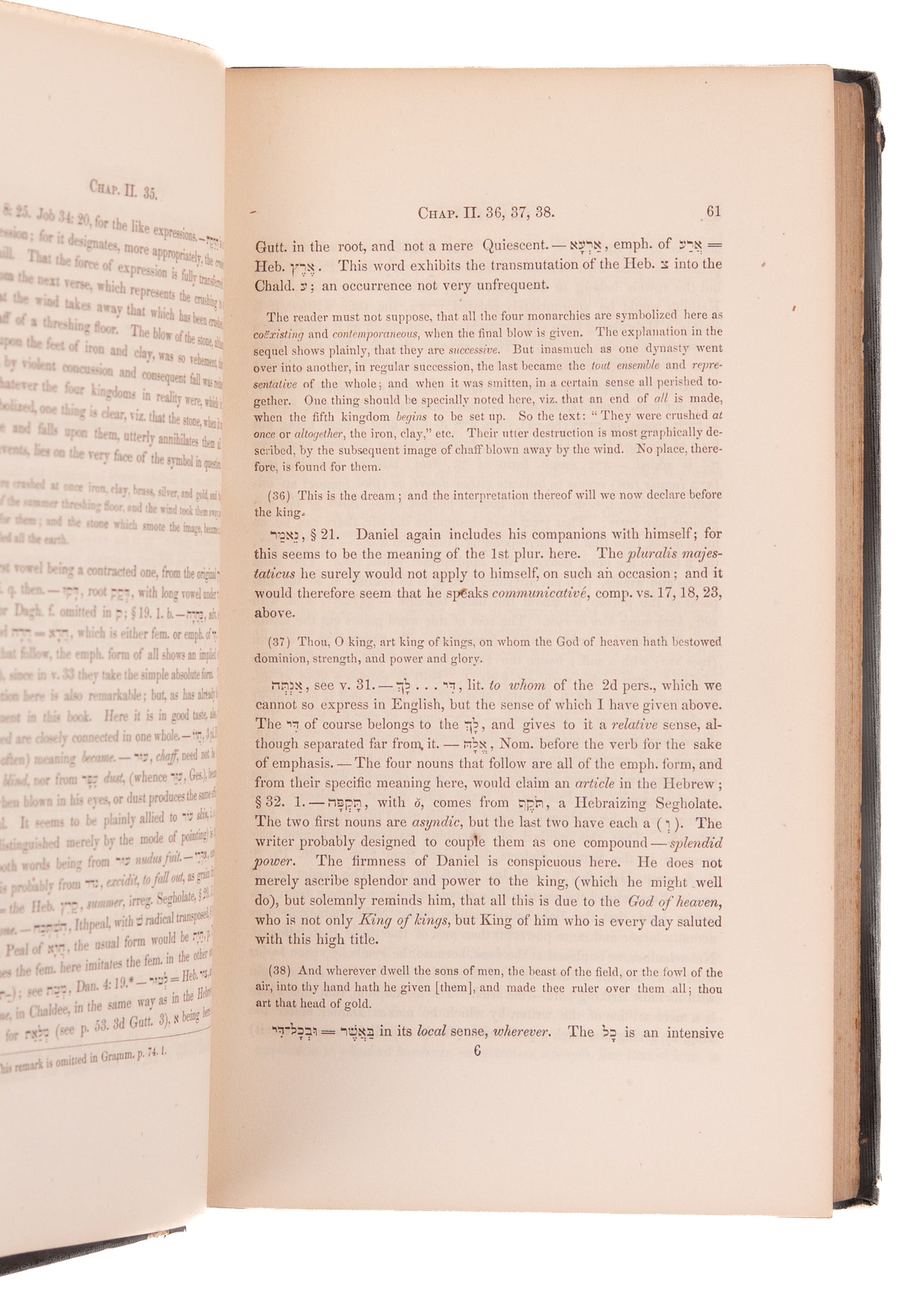 1850 MOSES STUART. A Commentary on the Book of Daniel. First Edition by Hebrew Scholar.