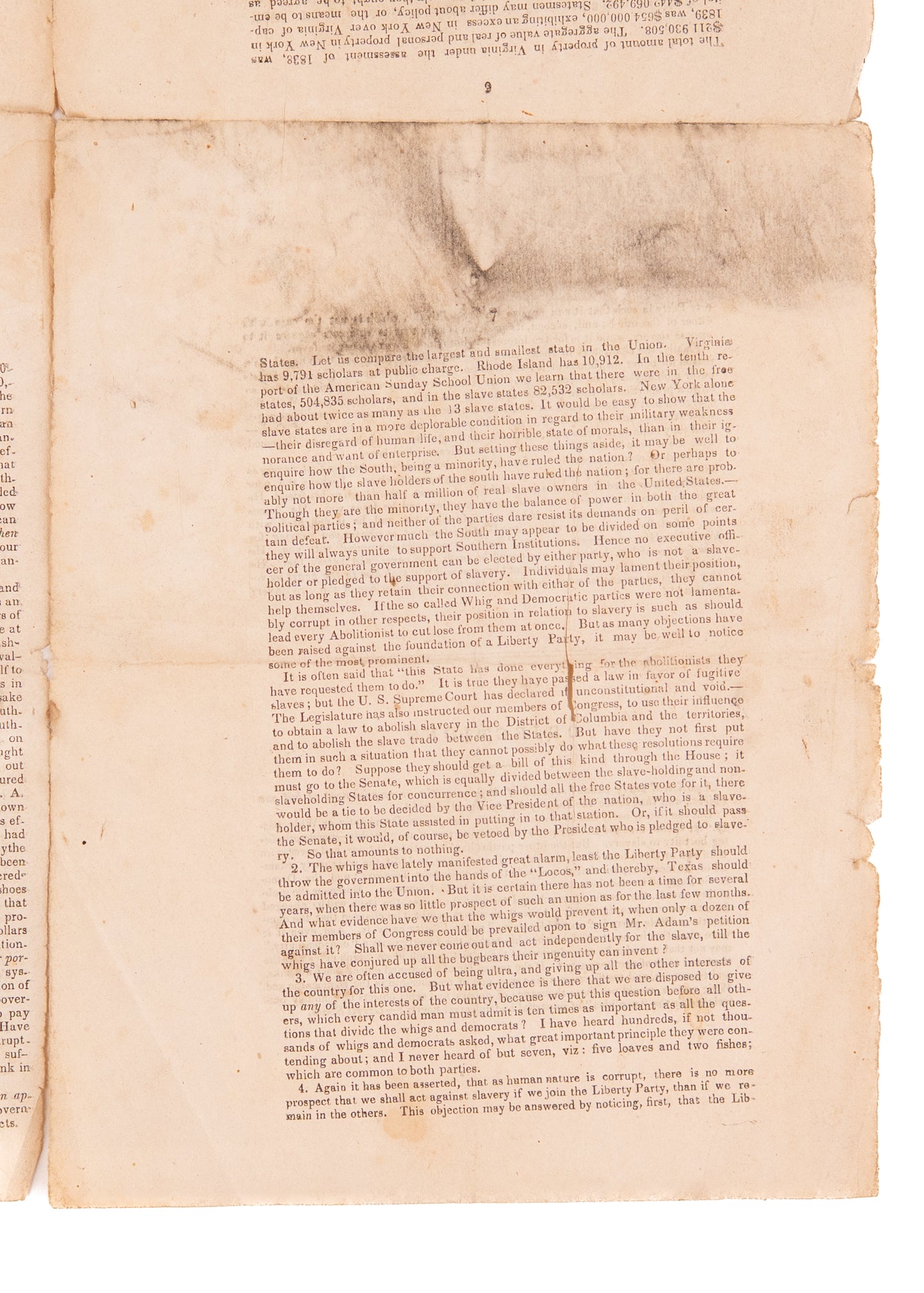 1843 ANTI-SLAVERY. Important First Tract of Liberty Party - Economic, Moral, and Legal Grounds of Abolition.