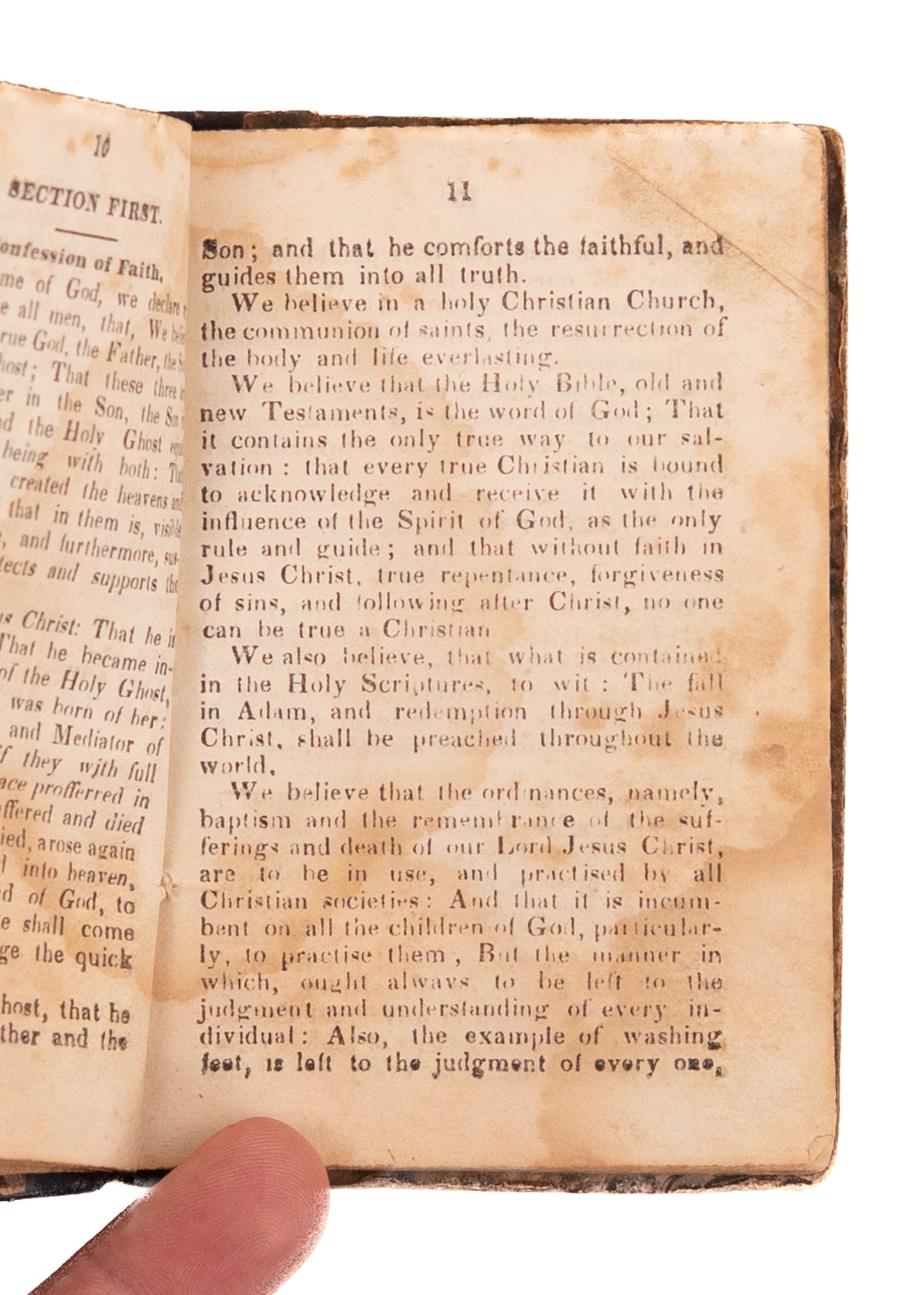 1841 UNITED BRETHREN IN CHRIST. First Edition of Constitution and Discipline - Pietist & Revivalist.