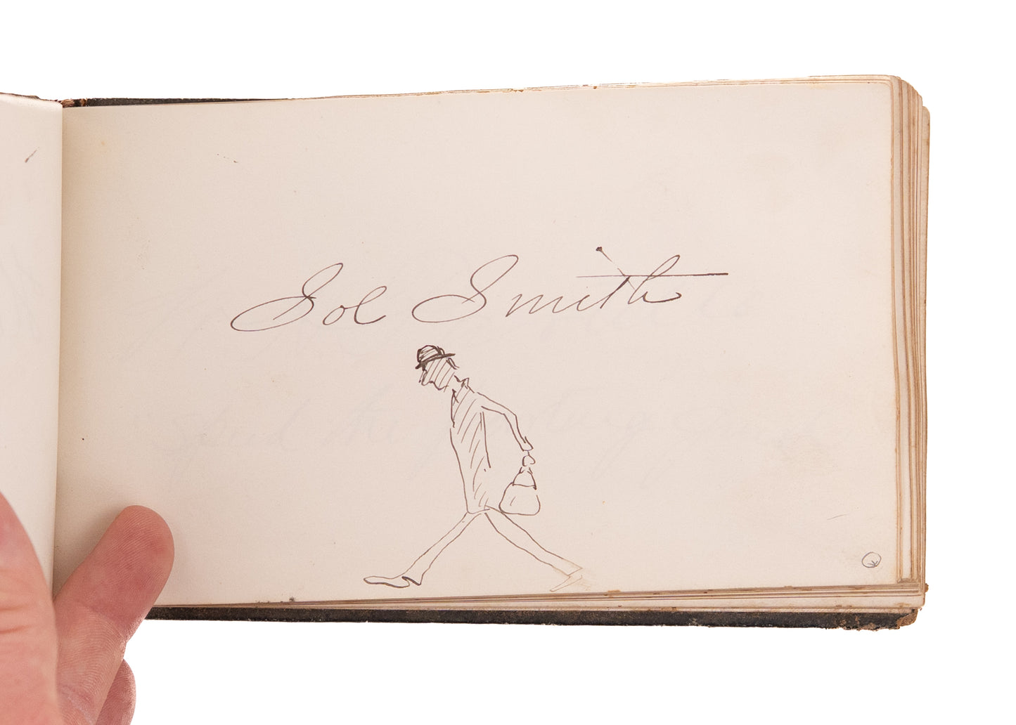 1872-79 AUTOGRAPH BOOK. Junius Brutus Booth, Texas Jack, Henryk Wieniawski, &c. Theater and Stage.