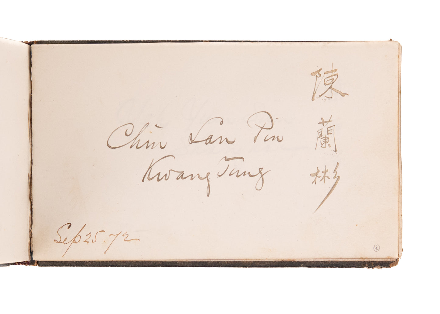 1872-79 AUTOGRAPH BOOK. Junius Brutus Booth, Texas Jack, Henryk Wieniawski, &c. Theater and Stage.