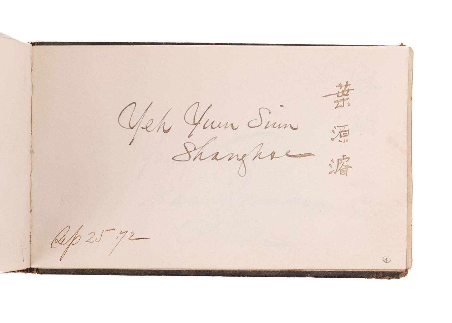 1872-79 AUTOGRAPH BOOK. Junius Brutus Booth, Texas Jack, Henryk Wieniawski, &c. Theater and Stage.