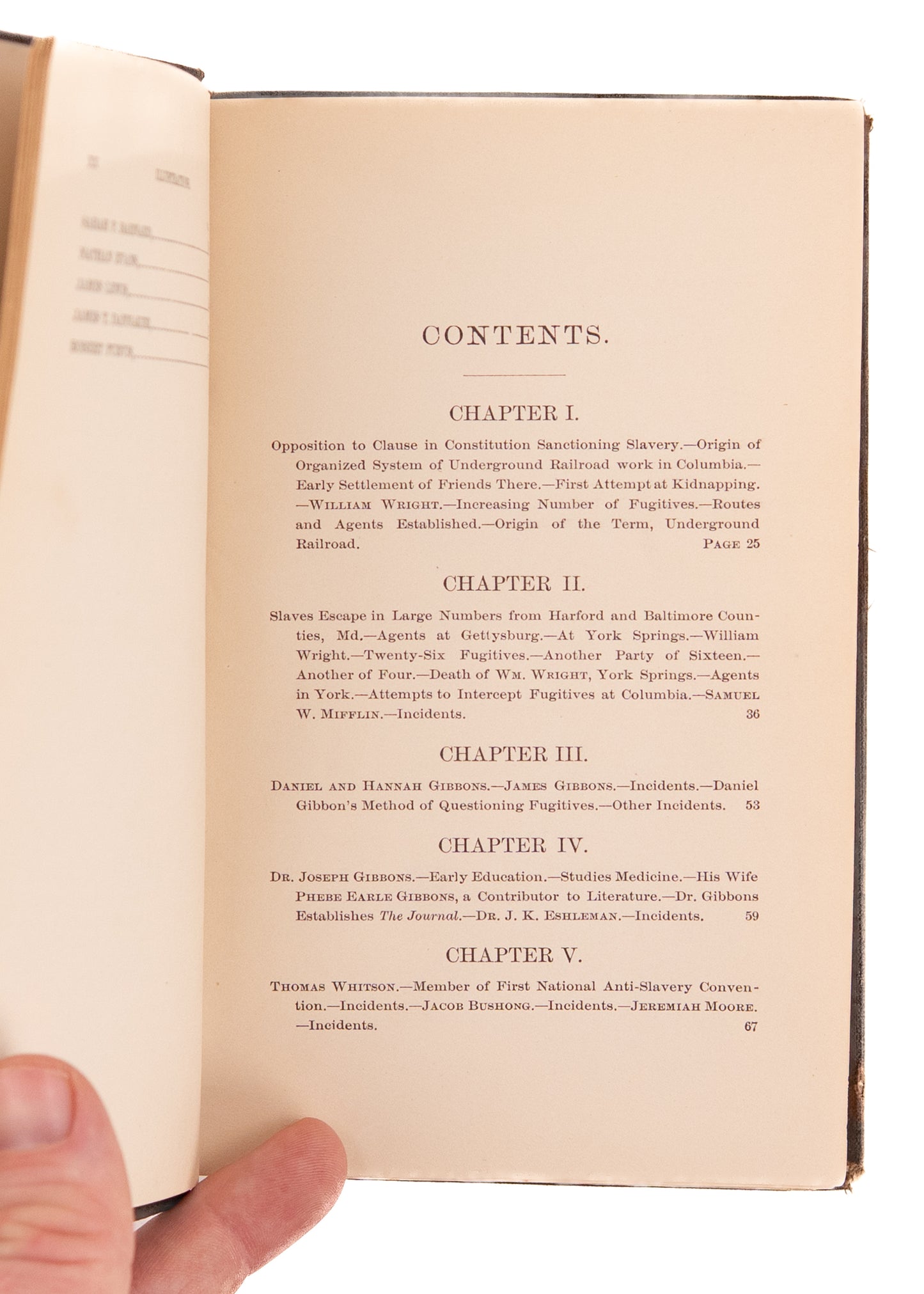 1883 UNDERGROUND RAILROAD. R. C. Smedley's History of "Contraband" Smuggling in New England.