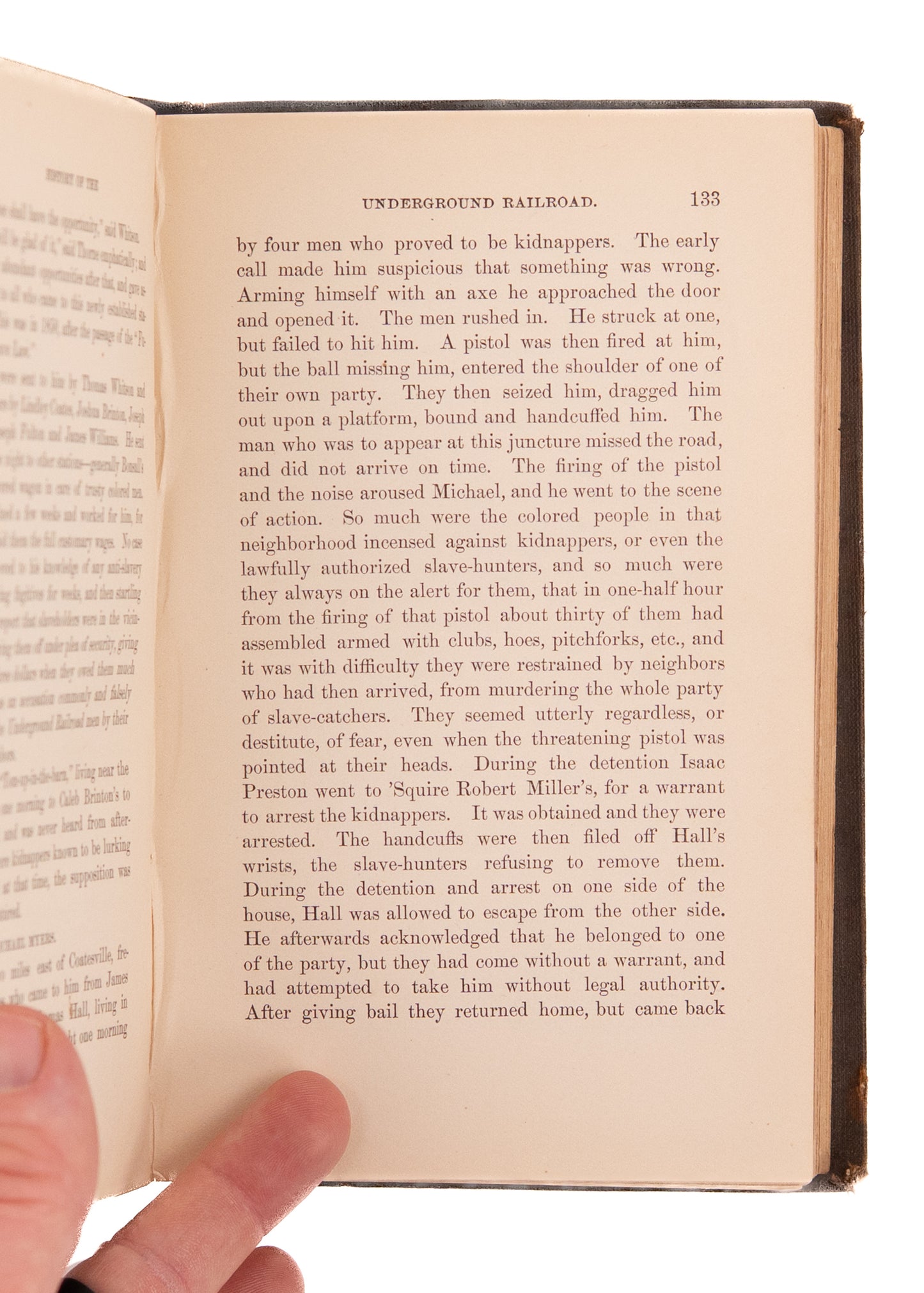1883 UNDERGROUND RAILROAD. R. C. Smedley's History of "Contraband" Smuggling in New England.