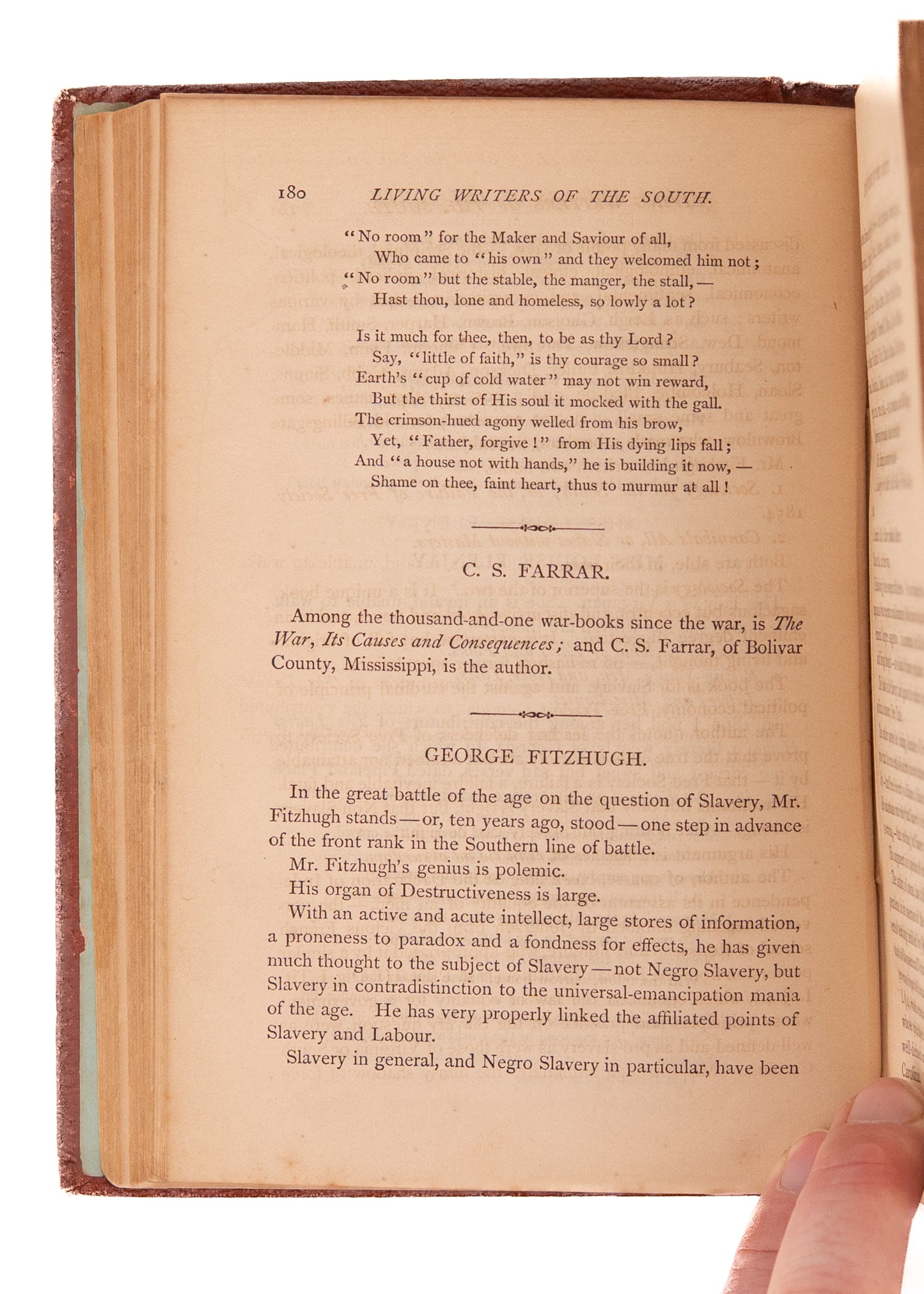1869 SOUTHERN LITERATURE. 241 Living Writers of the South with Biographies and Extracts.