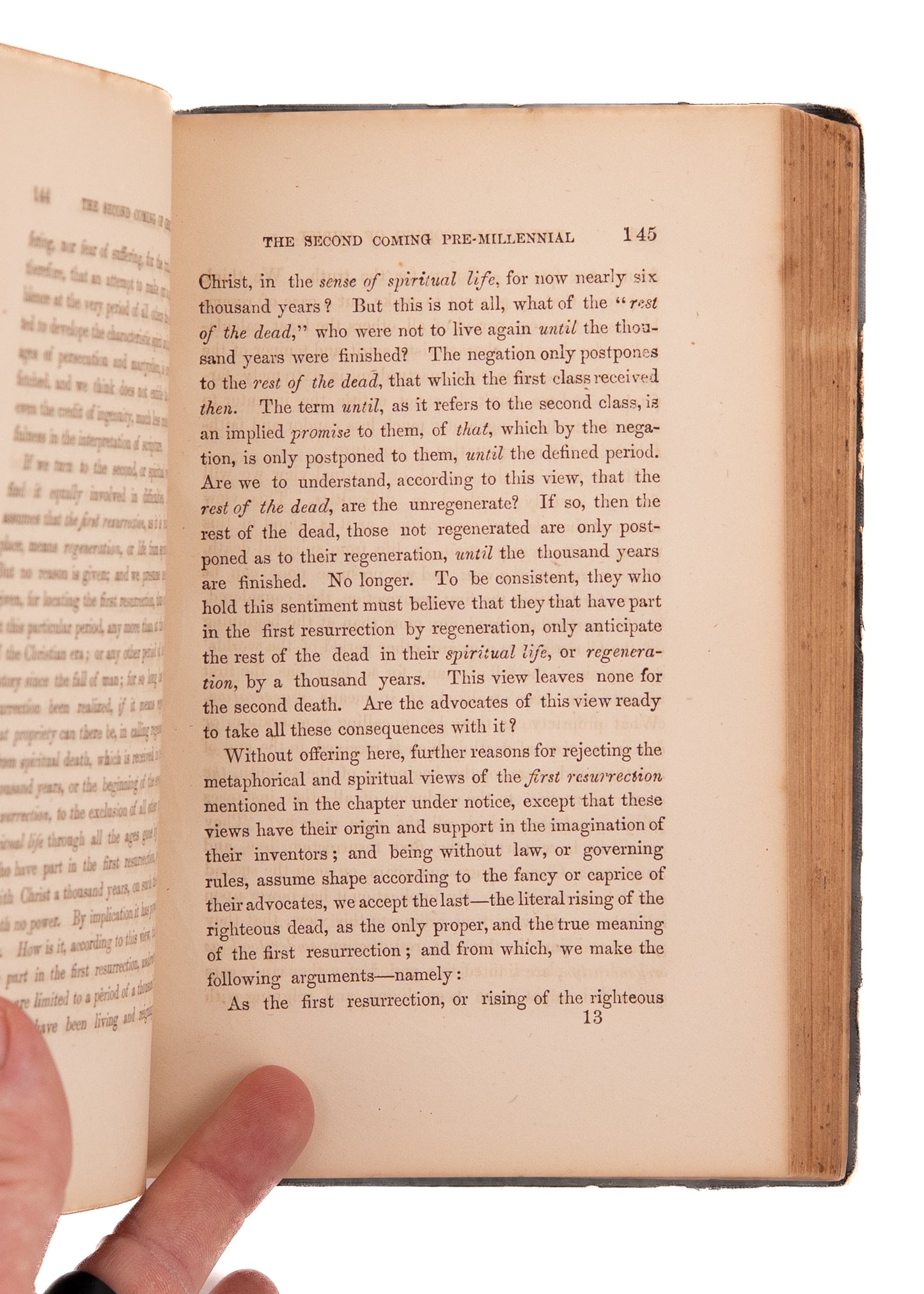1864 KENTUCKY BAPTIST. Scarce Kentucky Baptist Work of Eschatology - Second Coming, Millennium, &c.