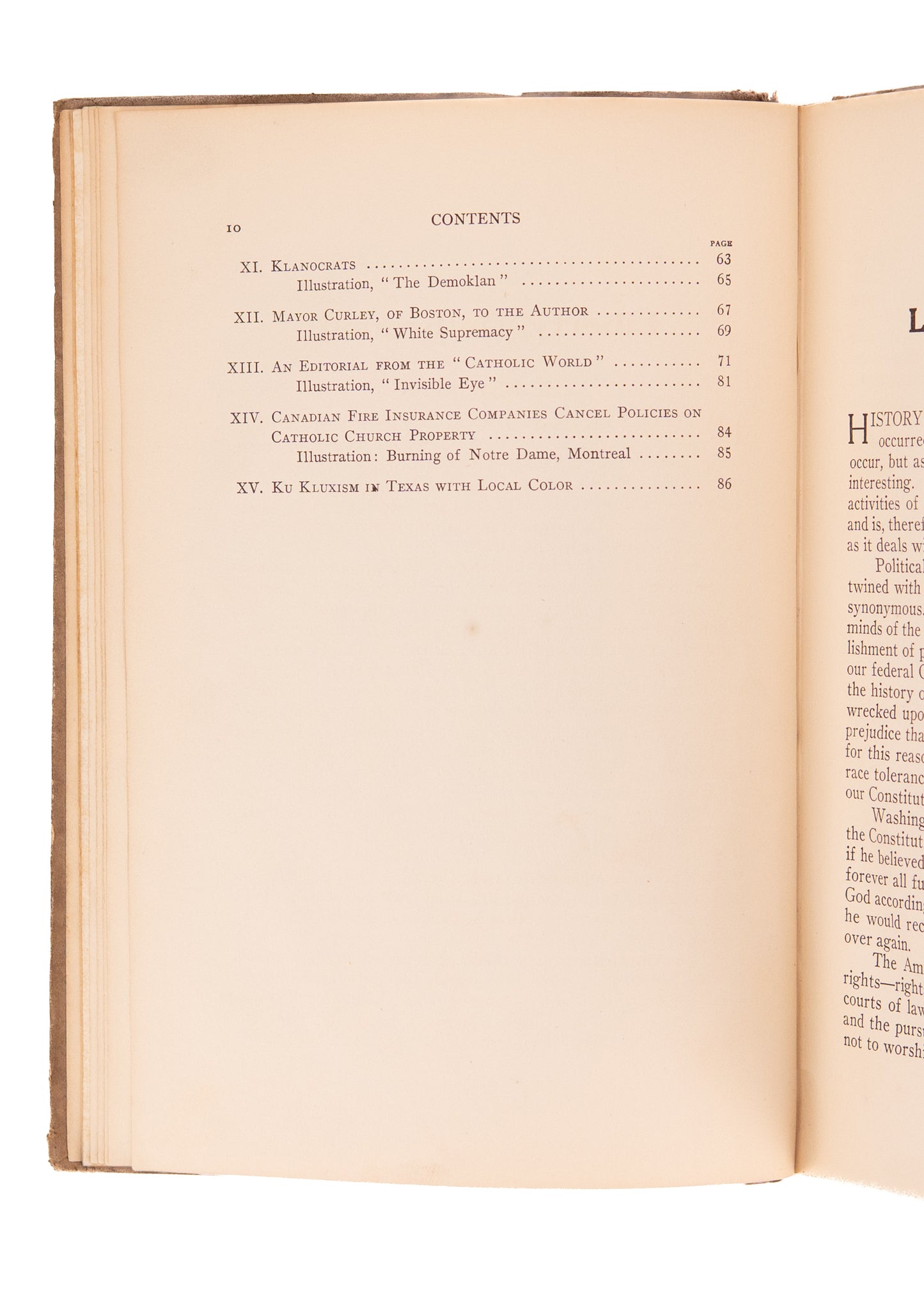 1923 KU KLUX KLAN. Liberty Dethroned. An Indictment of the Ku Klux Klan, its Mob Violence and Publications.