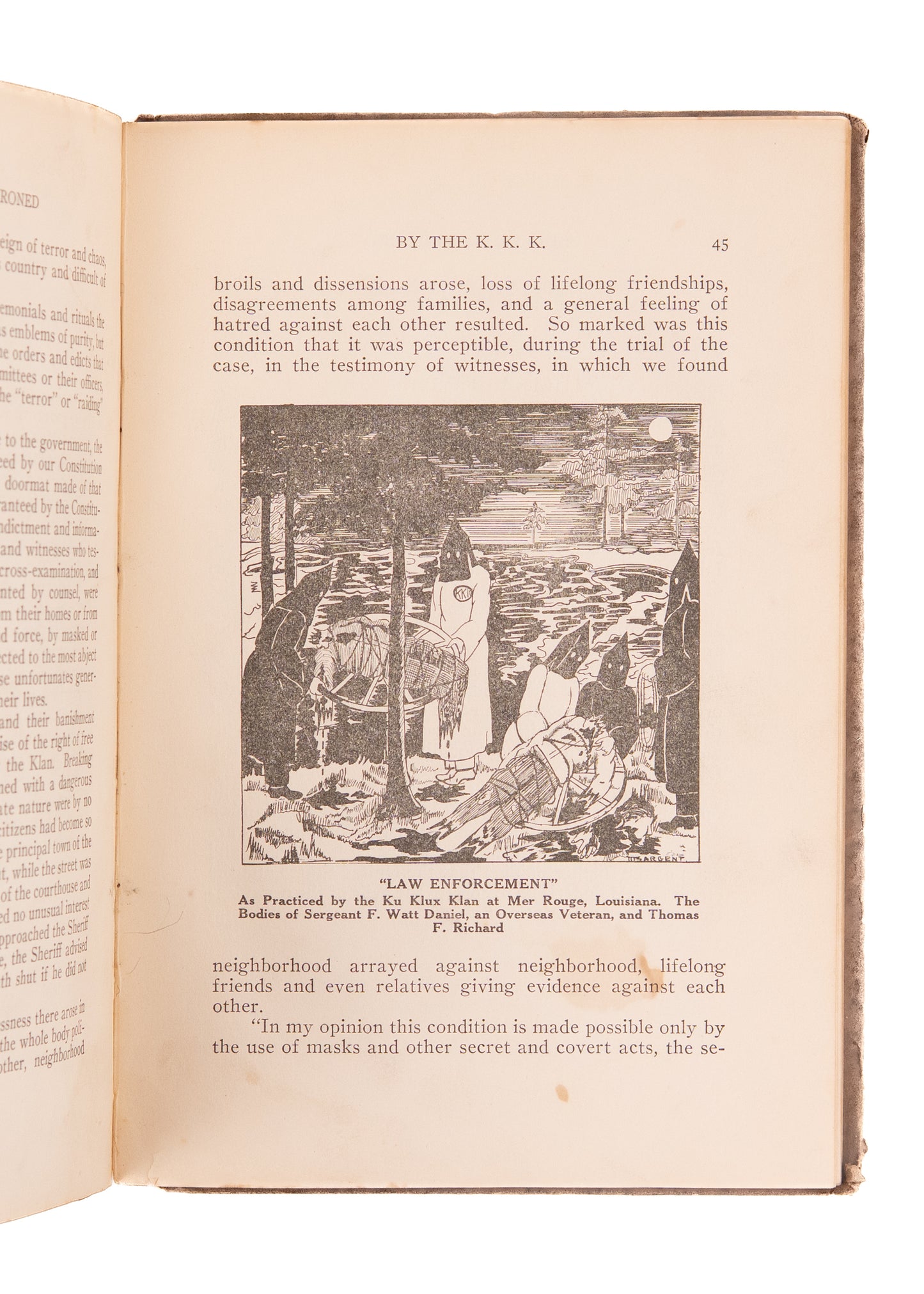 1923 KU KLUX KLAN. Liberty Dethroned. An Indictment of the Ku Klux Klan, its Mob Violence and Publications.