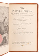Load image into Gallery viewer, 1936 JOHN BUNYAN. The Pilgrim&#39;s Progress in Crisp Period Leather Binding.