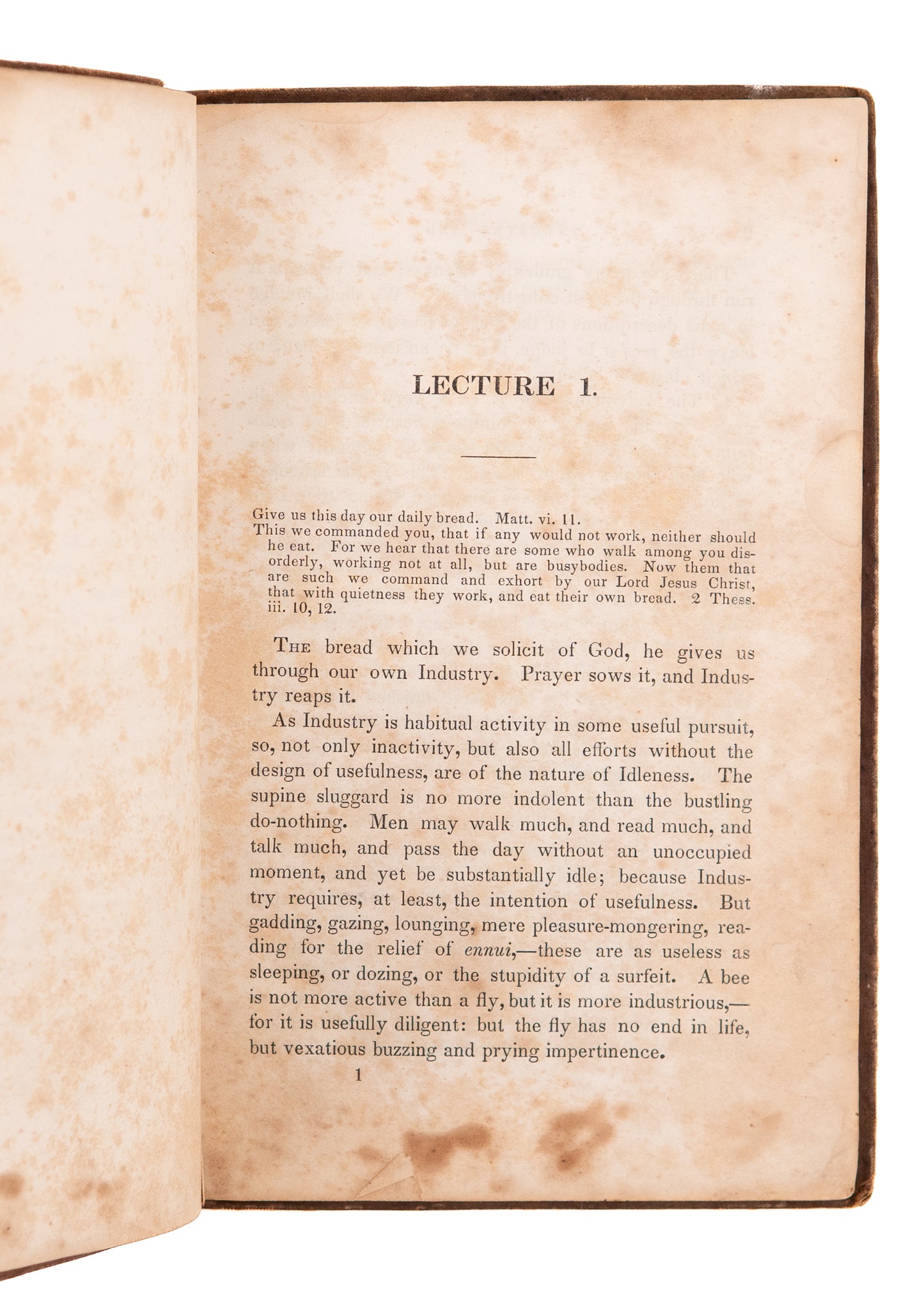 1844 HENRY WARD BEECHER. Sermons on Liquor, Gambling, and Loose Women. Rare.