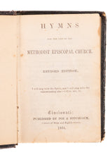 Load image into Gallery viewer, 1864 CIVIL WAR. Methodist Hymnal in Fine Pocket Leather / Wisconsin Methodist Pastor - Chaplain.