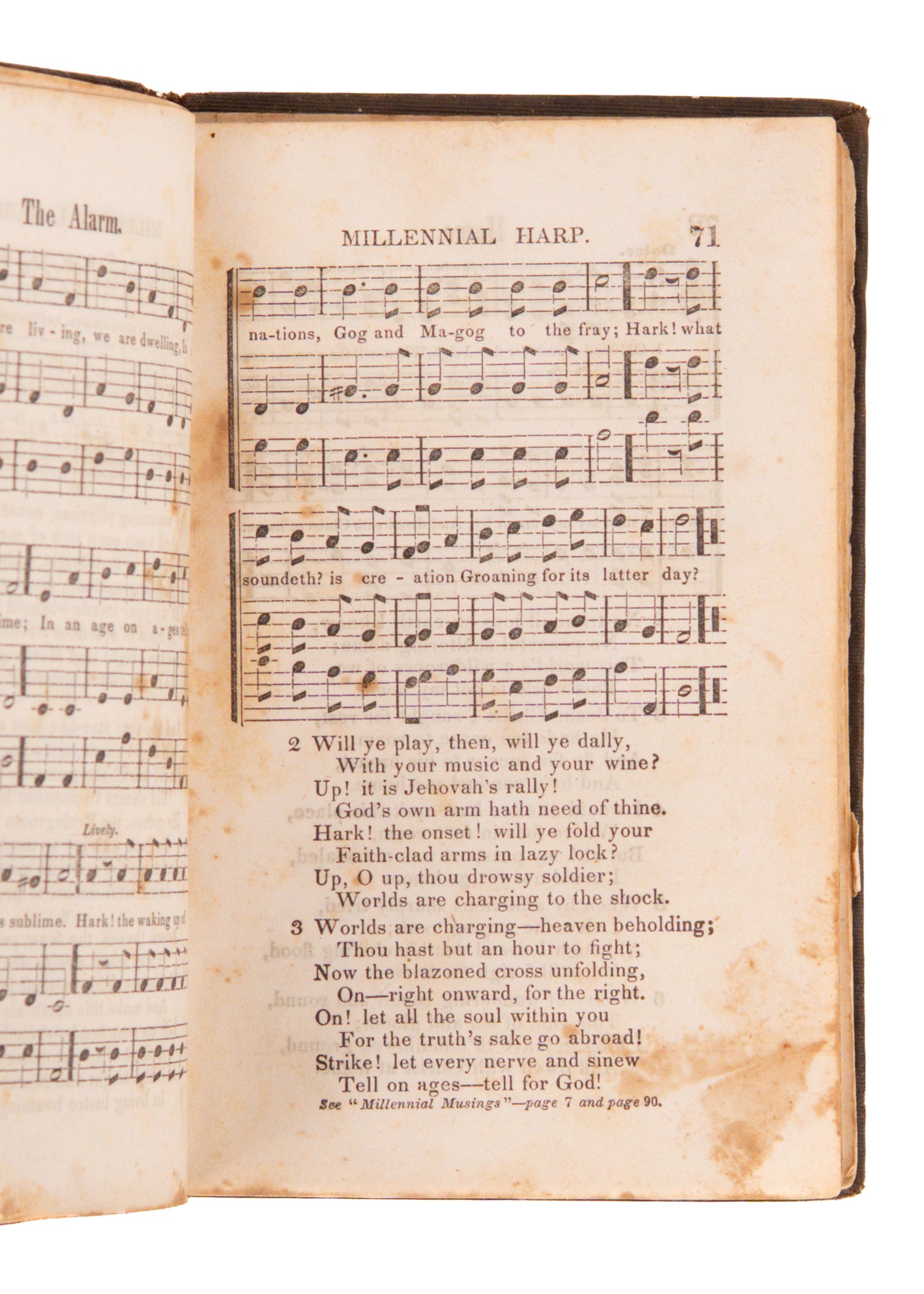 1842 ADVENTIST. The Millennial Harp and Millennial Musings - First Edition. William Miller.