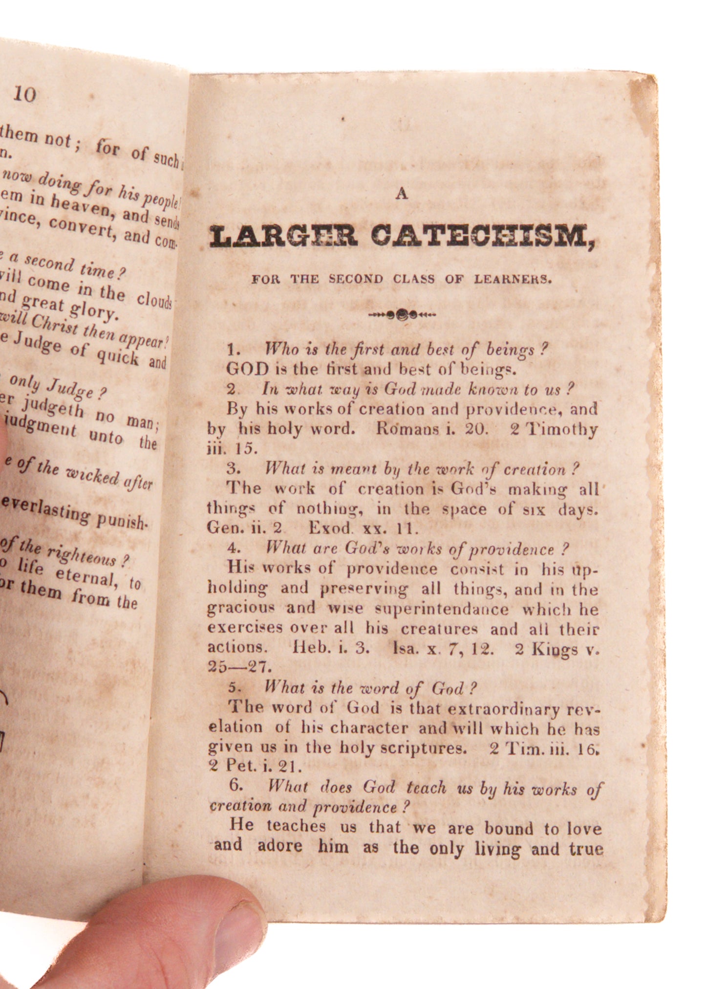 1827 BAPTIST CATECHISM. Dr. Baldwin's Catechism for the Young. Early American Imprint.
