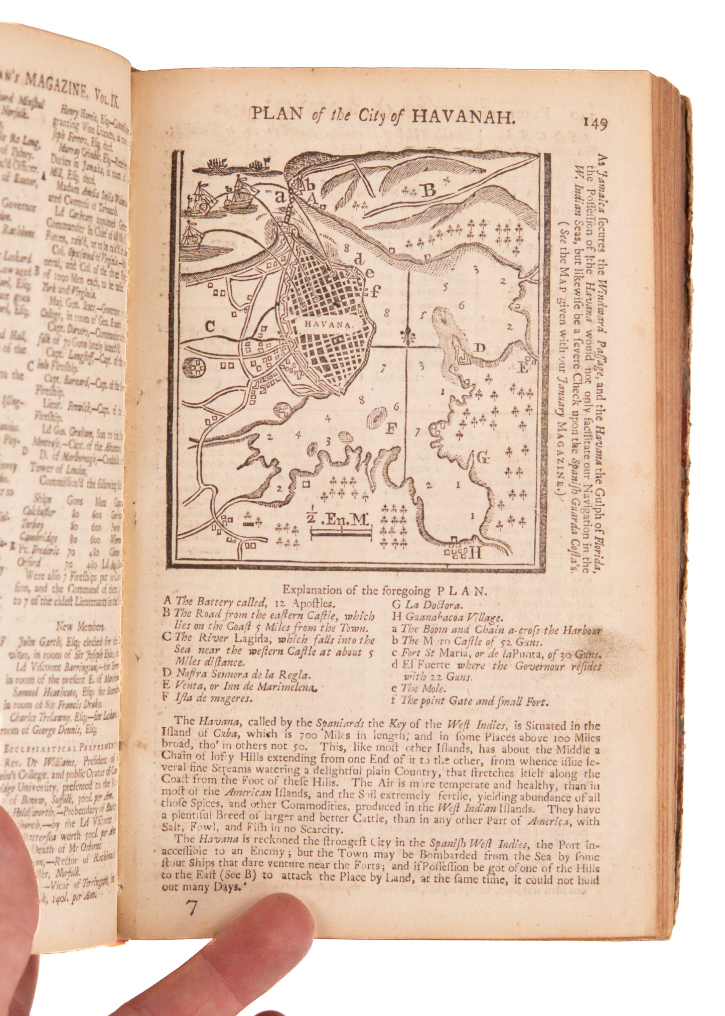 1740 GENTLEMAN'S MAGAZINE. Slave Insurrection in South Carolina - Early Florida and Cuba Maps