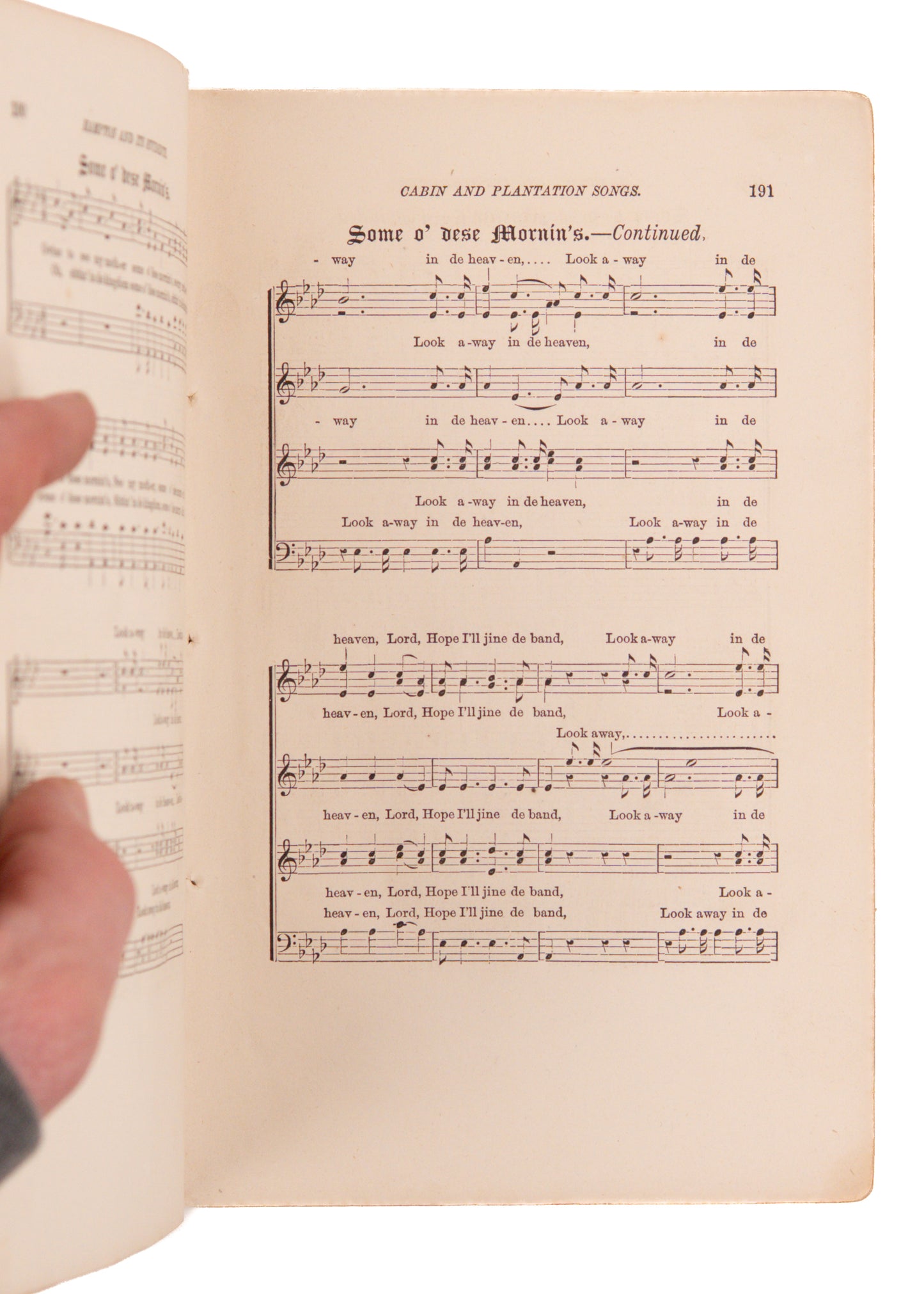 1877 SLAVERY SONGS. Cabin and Plantation Songs as Sung by Formerly Enslaved Persons.