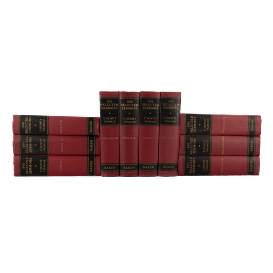 1957 T. DE WITT TALMAGE. 500 Selected Sermons - 20 Double Volumes in the Best Edition.