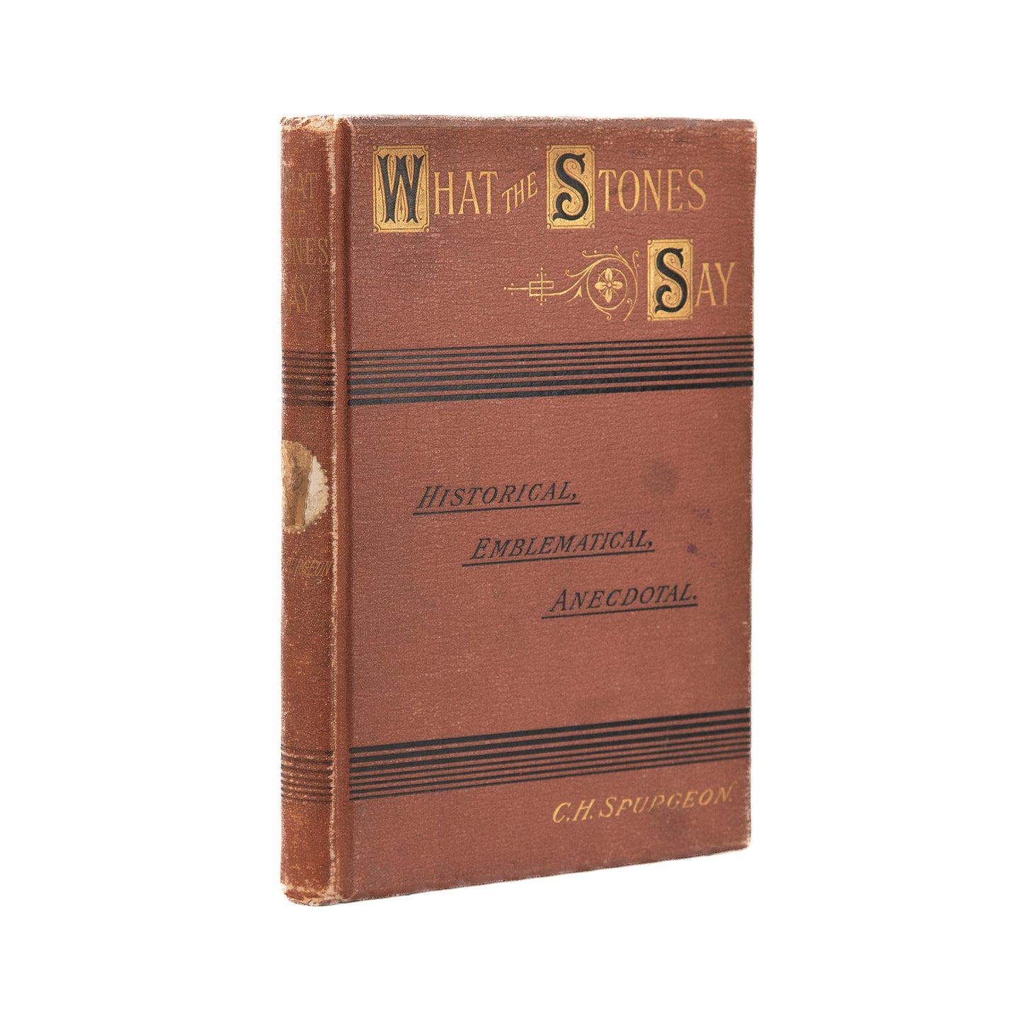 1895 C. H. SPURGEON. What the Stones Say. Excellent on the "Stones" of Scripture.