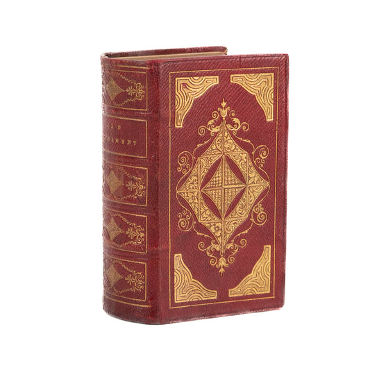 1840 THE HOLY BIBLE. Absolute Stunner in Elaborate Embossed Leather. Superb.