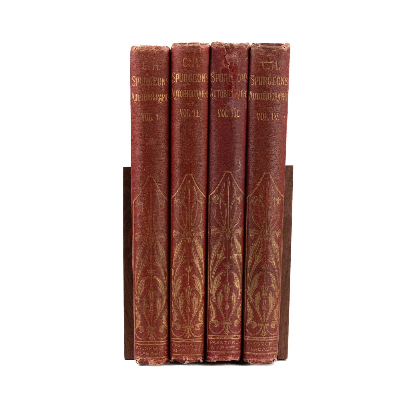 1897 MRS. C. H. SPURGEON. C. H. Spurgeon's Autobiography. Four Large Folios. First Edition.