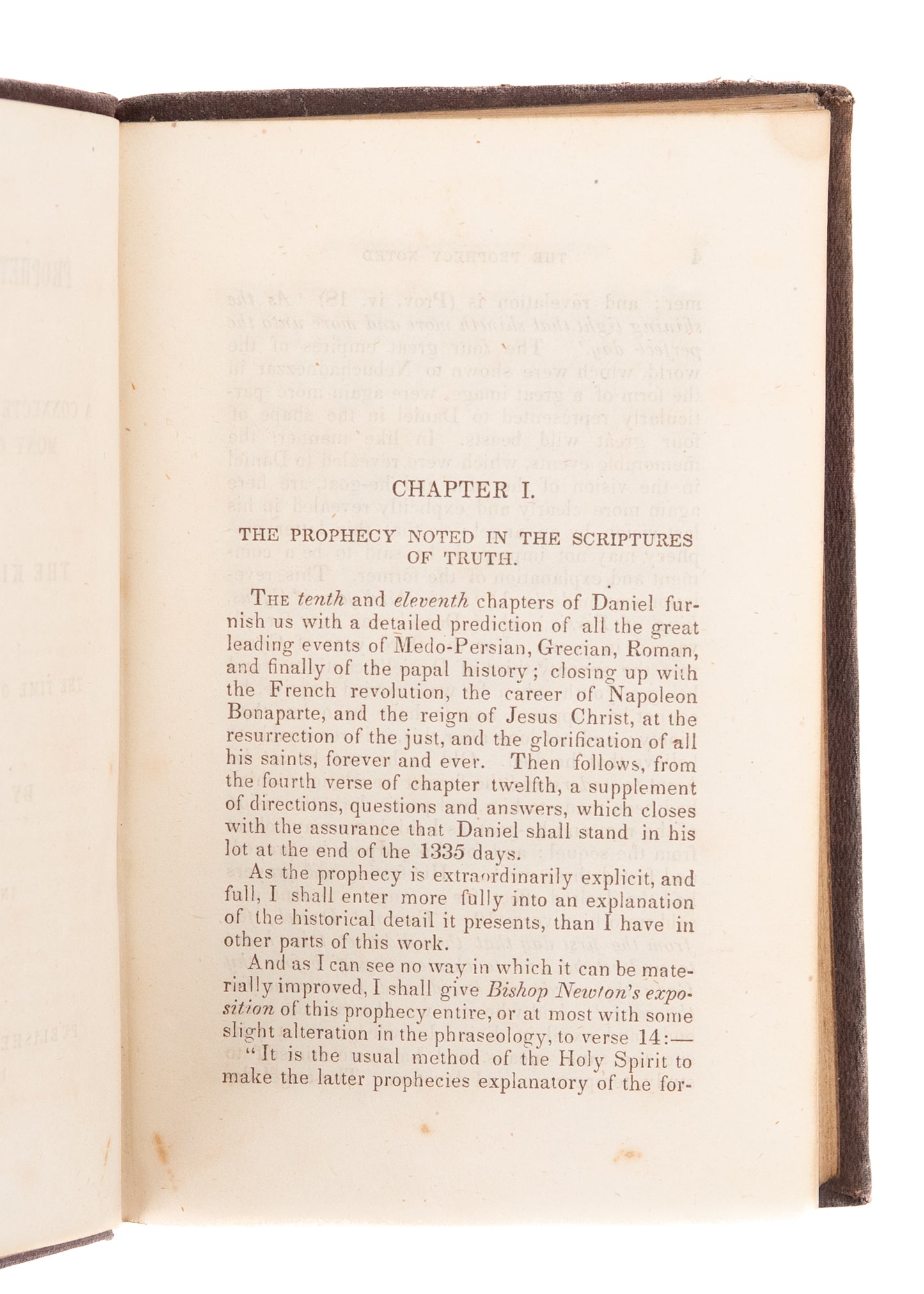 1842 JOSIAH LITCH. Prophetic Exposition Volume II. Rare Early Millerite - Methodist Volume.