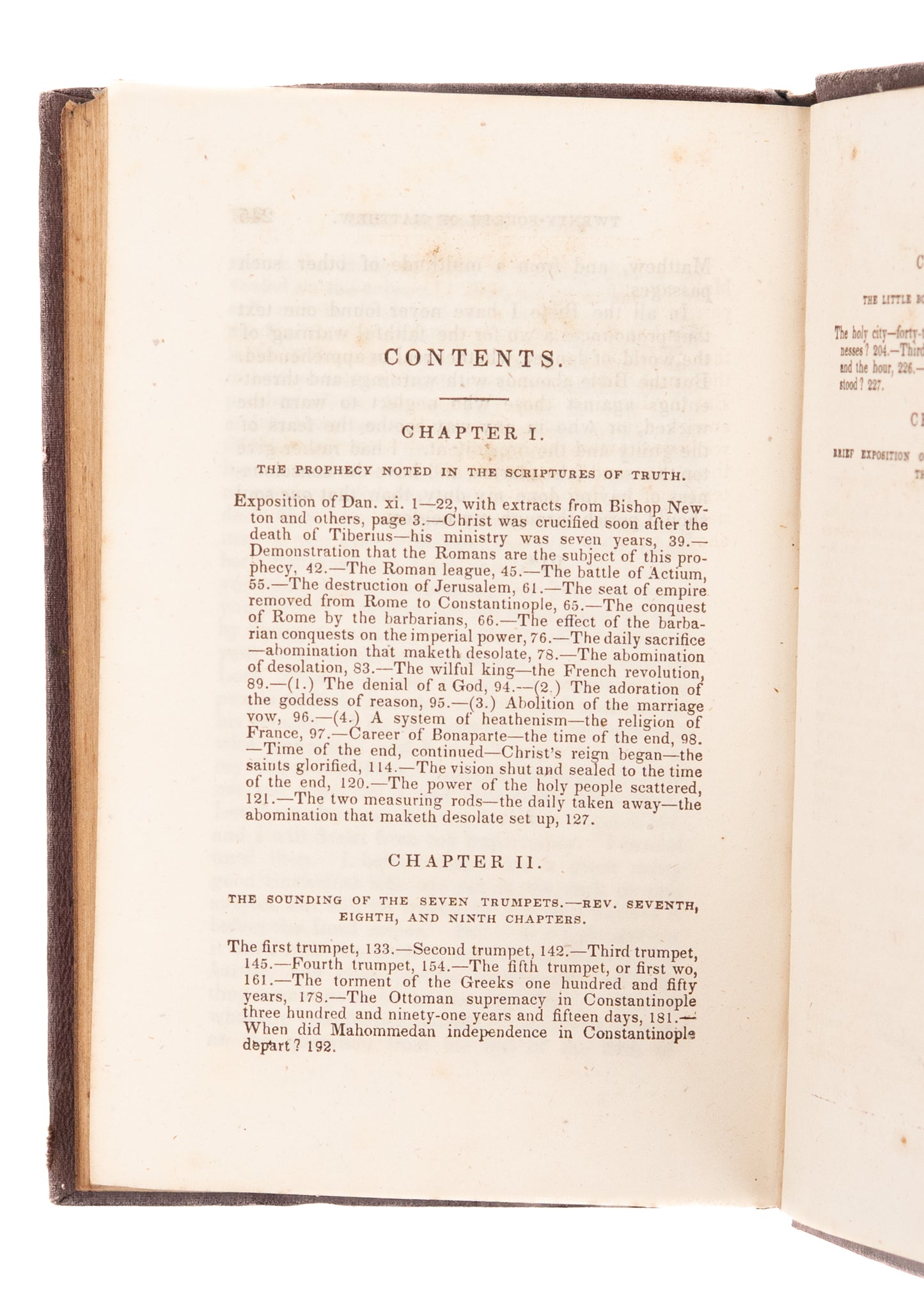 1842 JOSIAH LITCH. Prophetic Exposition Volume II. Rare Early Millerite - Methodist Volume.