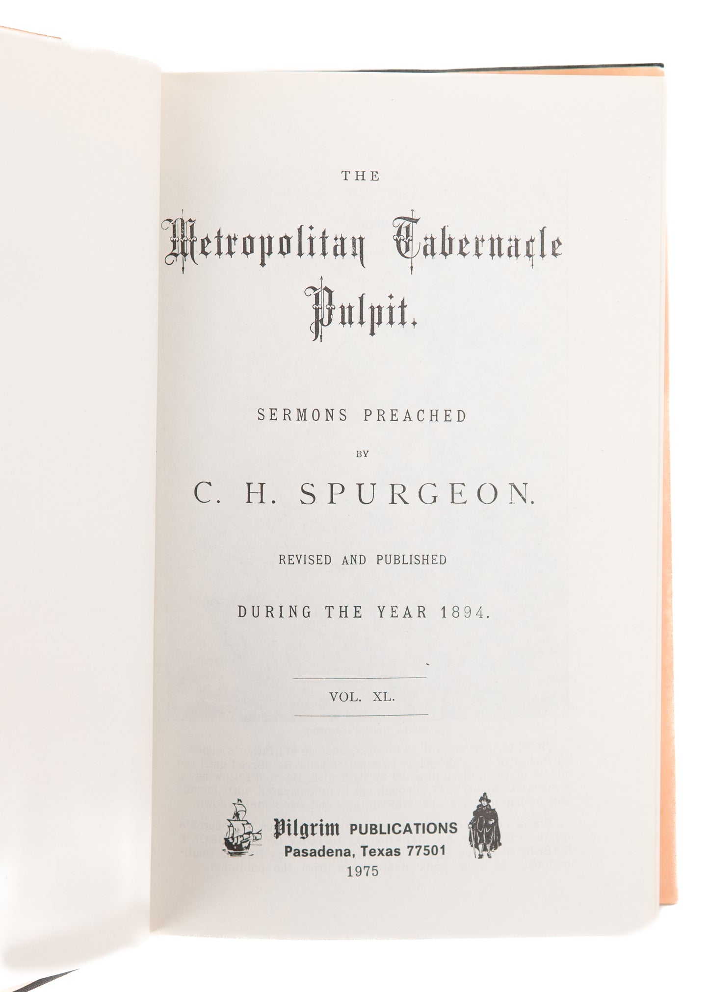 1975 C. H. SPURGEON. The Metropolitan Tabernacle Pulpit for 1894.