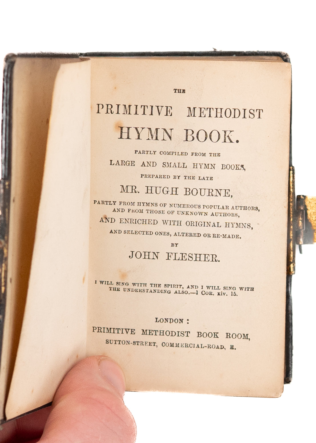 1860 JOHN FLESHER. The Primitive Methodist Hymn Book for Camp-Meetings and Revivals.