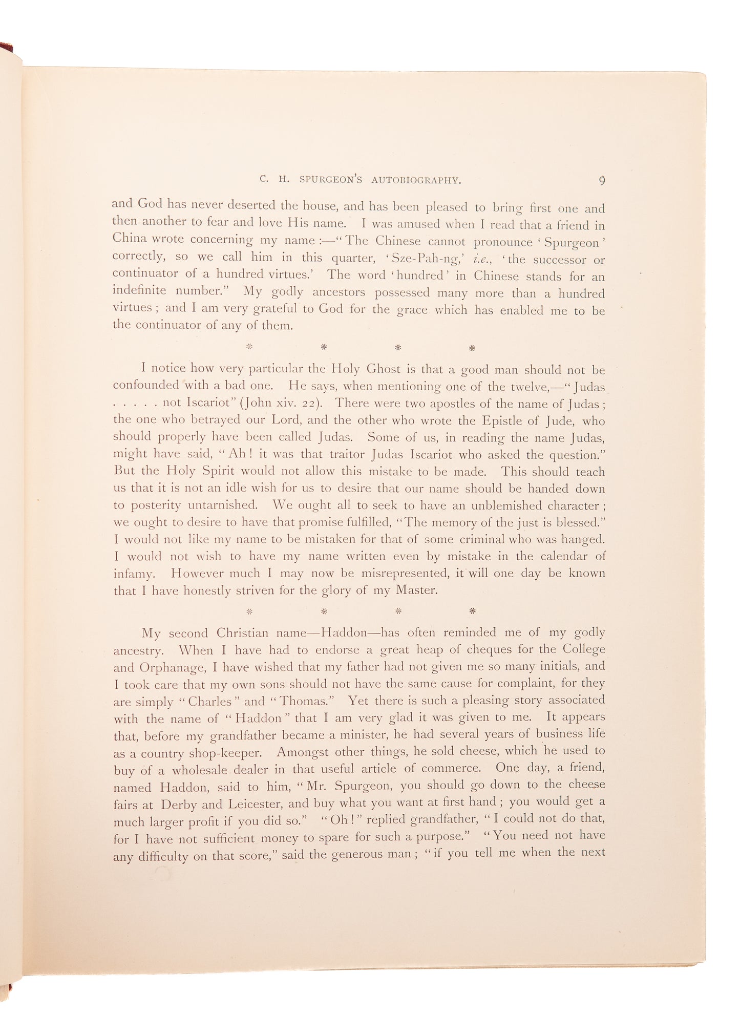 1897 MRS. C. H. SPURGEON. C. H. Spurgeon's Autobiography. Four Large Folios. First Edition.