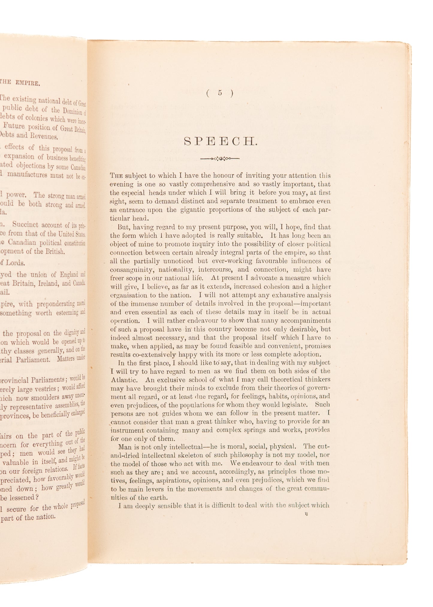1873 GILBERT MALCOLM SPROAT. Canada Always Suspect of Absorption into United States.