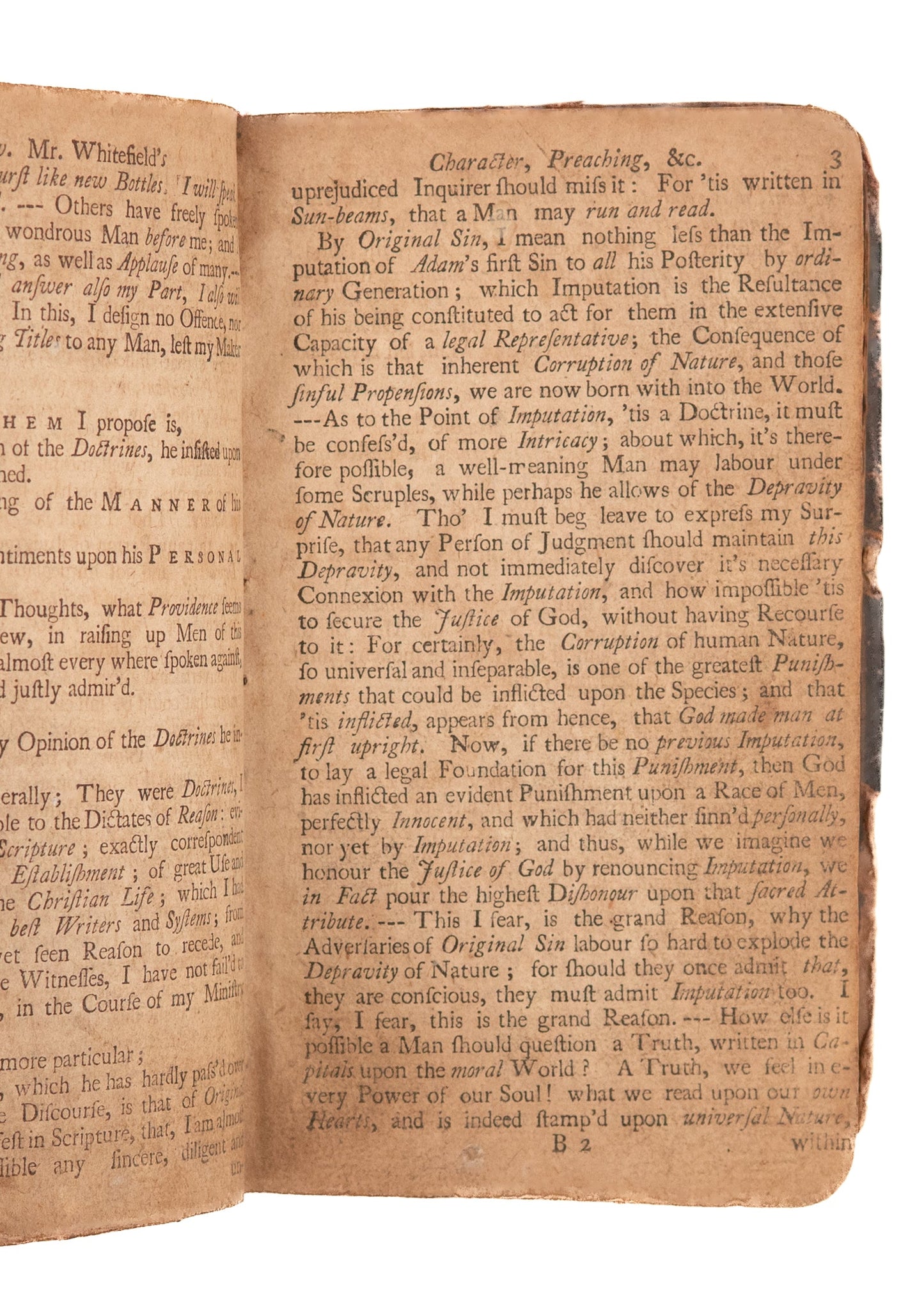 1741 GEORGE WHITEFIELD. Rare First Edition of Sermons Preached During Cambuslang Revival of 1741.