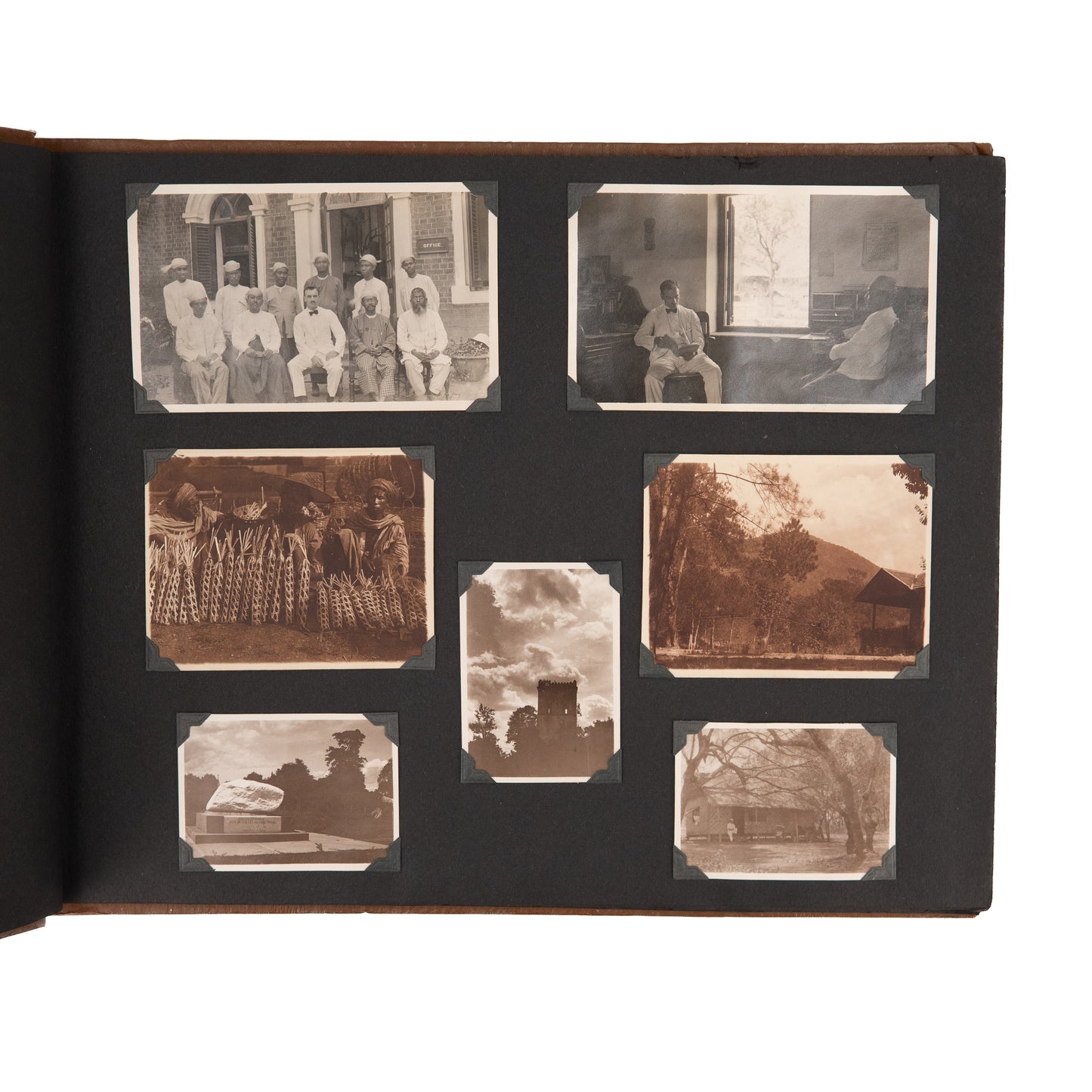 1920's BURMAH BAPTIST. Missionary Photo Album. H. E. Hinton - Succeeded Adoniram Judson.