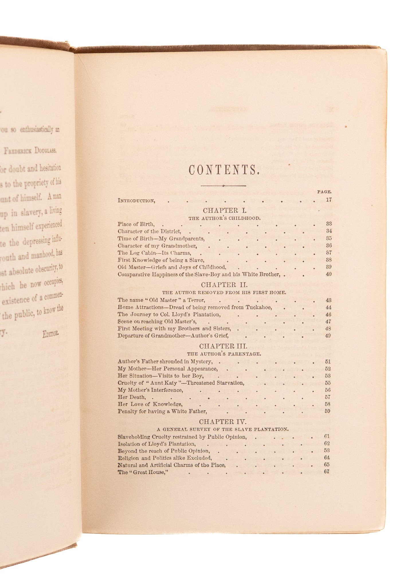 1855 FREDERICK DOUGLASS. My Bondage and My Freedom with 12 Years a Slave Association