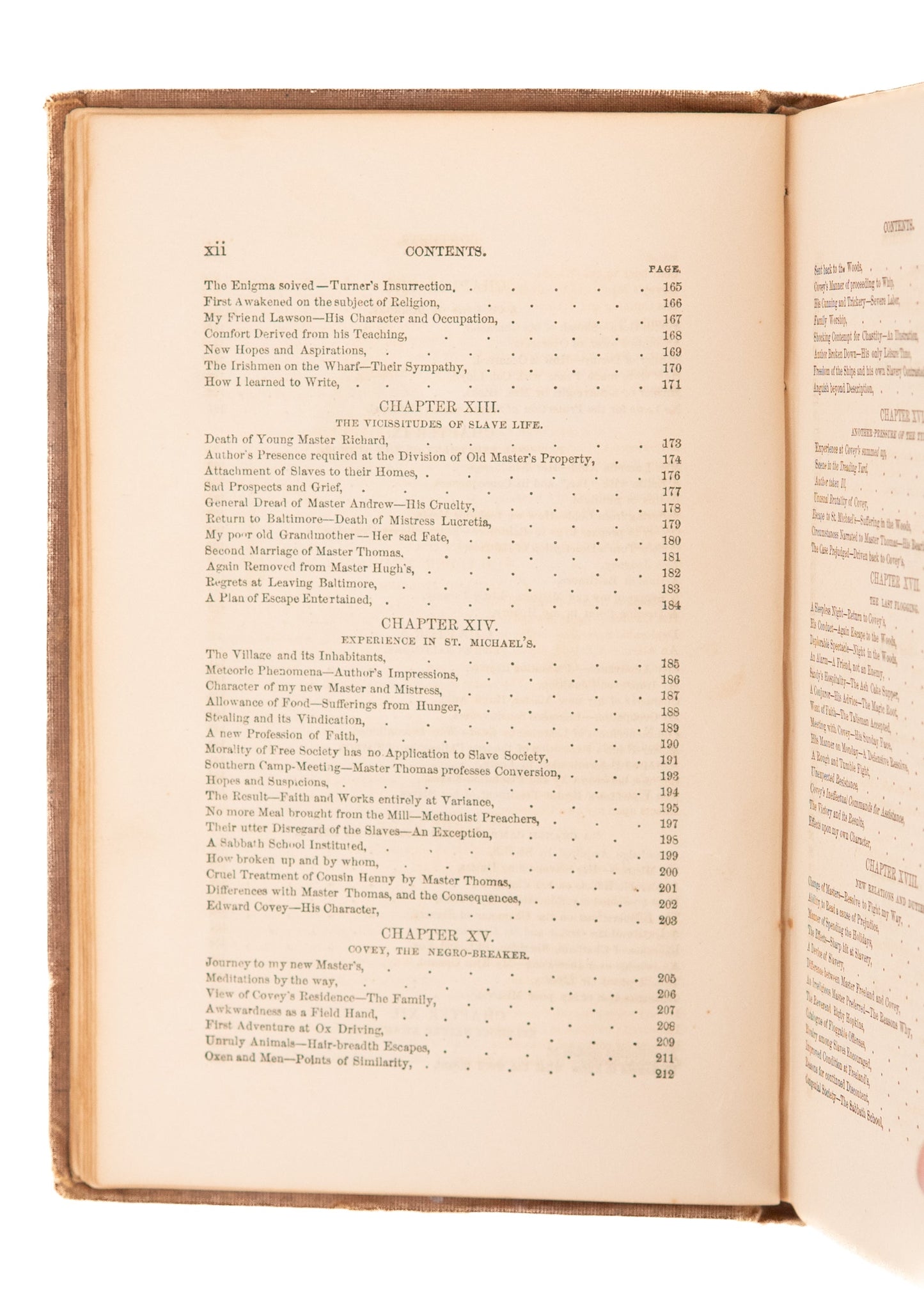 1855 FREDERICK DOUGLASS. My Bondage and My Freedom with 12 Years a Slave Association