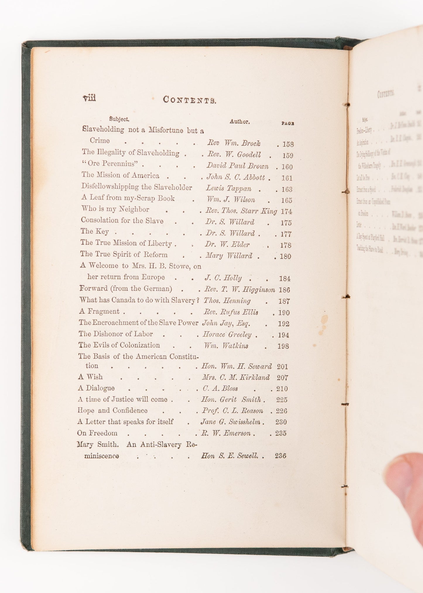 1854 FREDERICK DOUGLASS / SLAVERY. First Edition of Autographs For Freedom. Anti-Slavery Society.