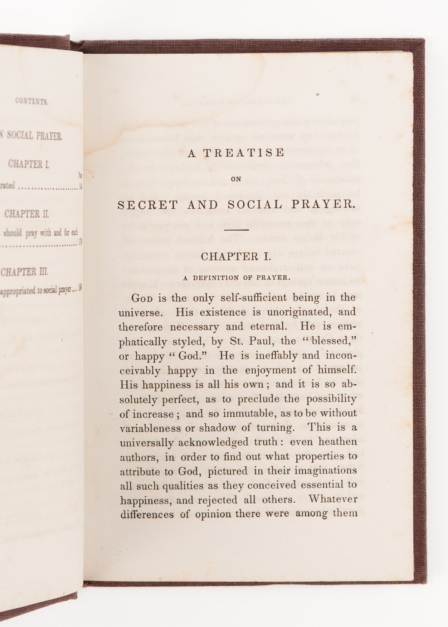 1841 RICHARD TREFFRY. The Power of Secret & Social Prayer and Prayer Meetings. Superb