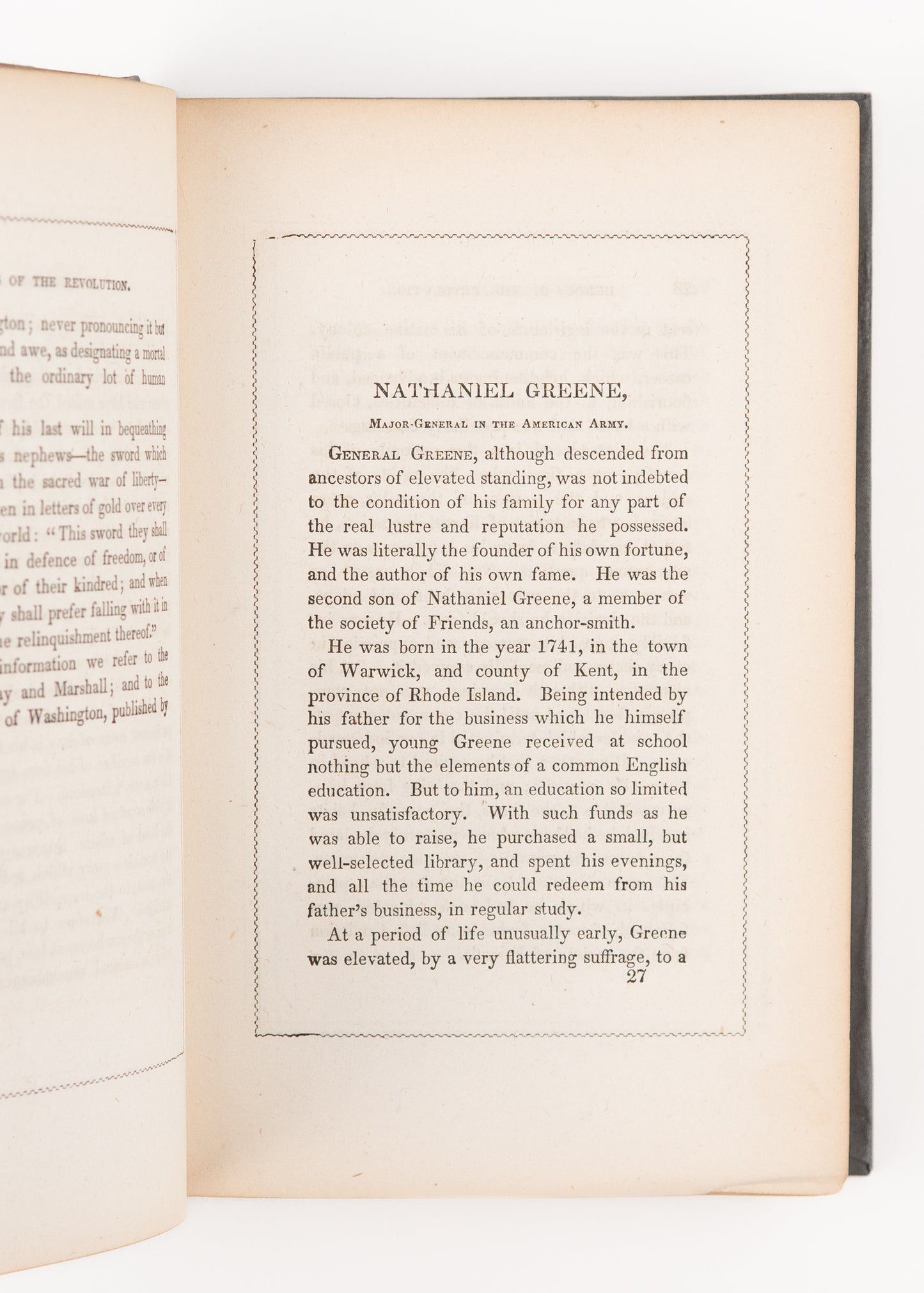 1860 AMERICAN REVOLUTION. Lives of Heroes of the Revolution. George Washington & His Generals.