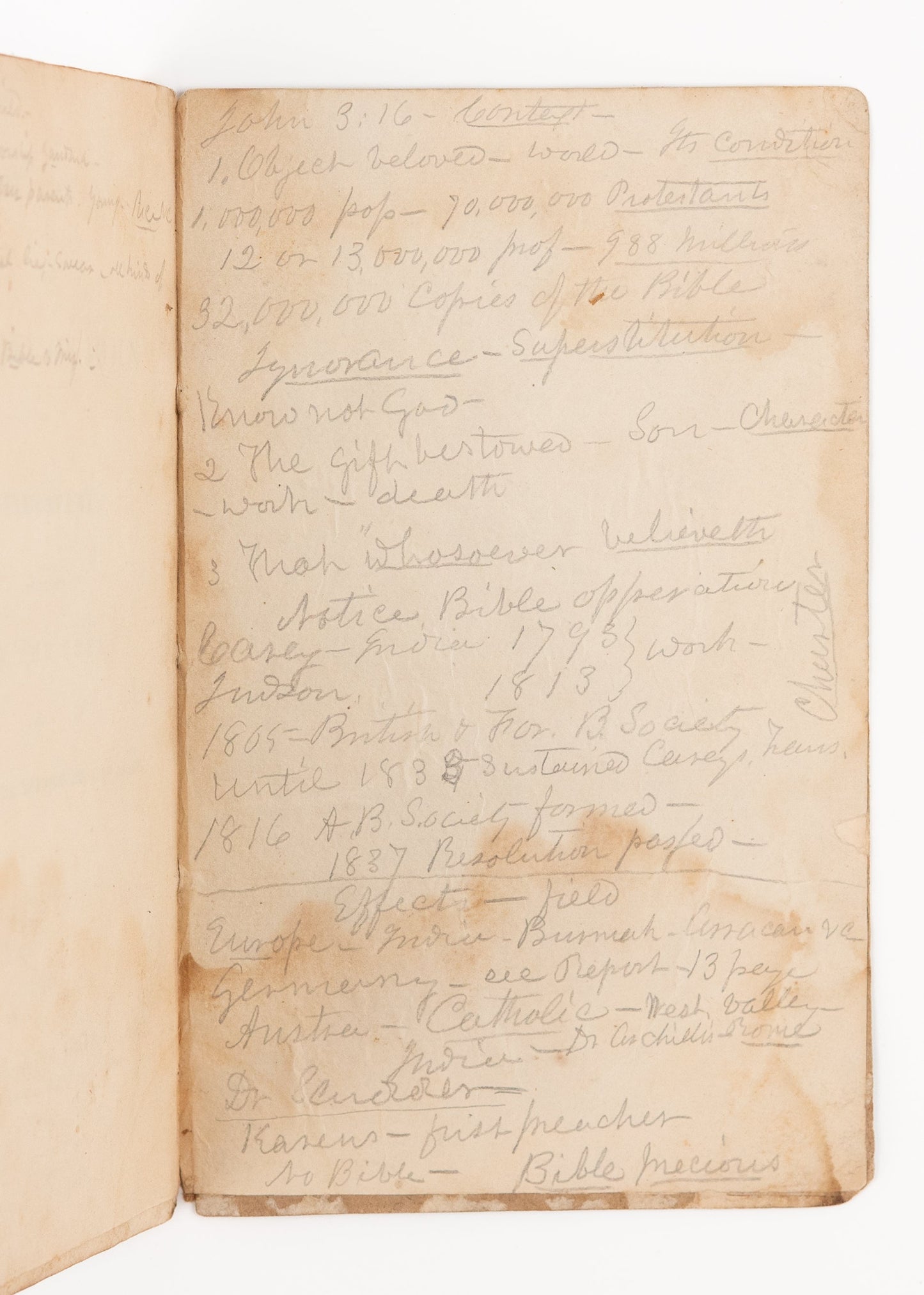 1838 HENRY MARTYN / WILLIAM CAREY. First Edition Gospel of John in Hindustani by Calcutta Baptist Missionaries.