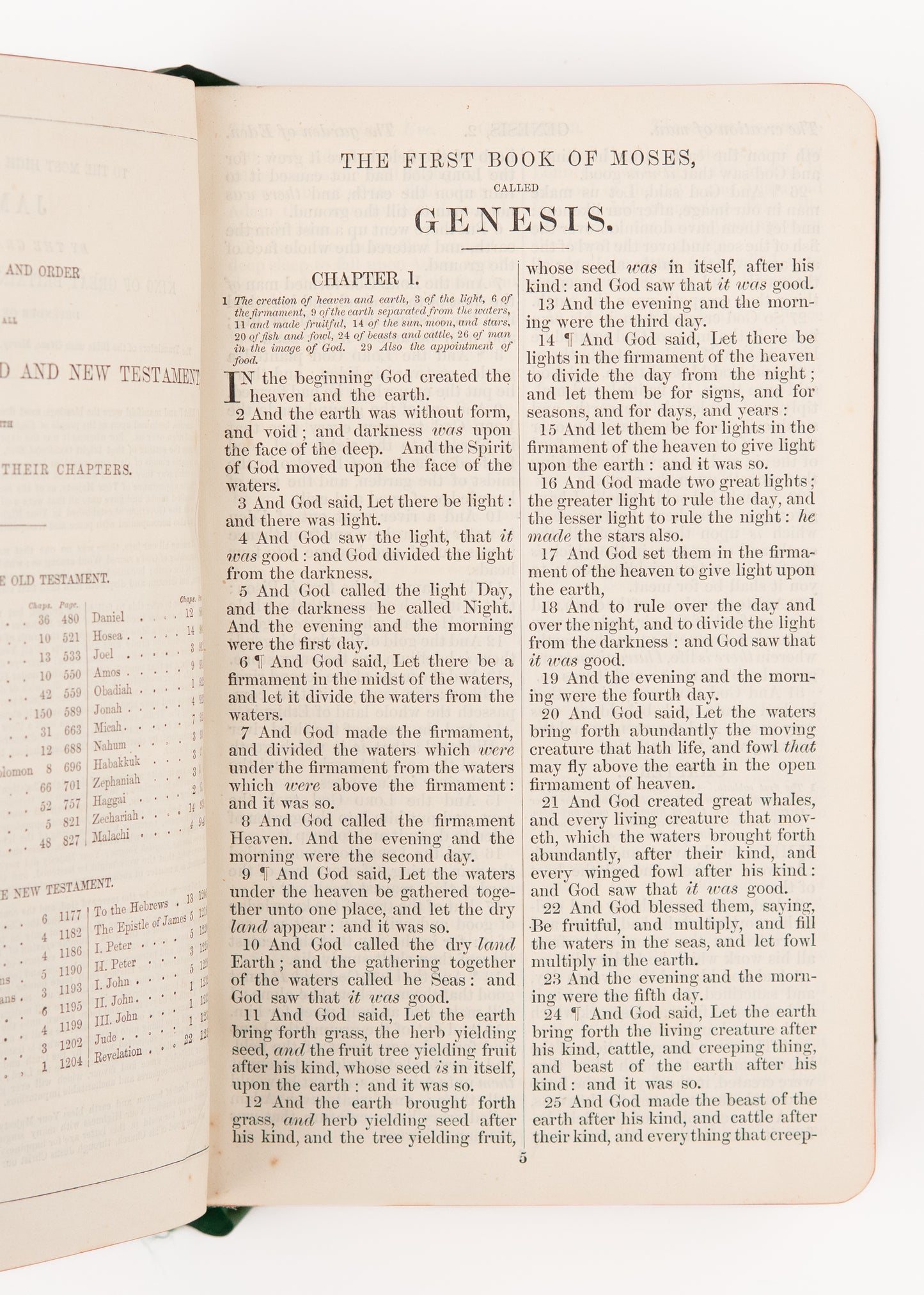 1900 THE HOLY BIBLE. Fine London Edition in Full Calf and Brilliantly Gilt Foredges.