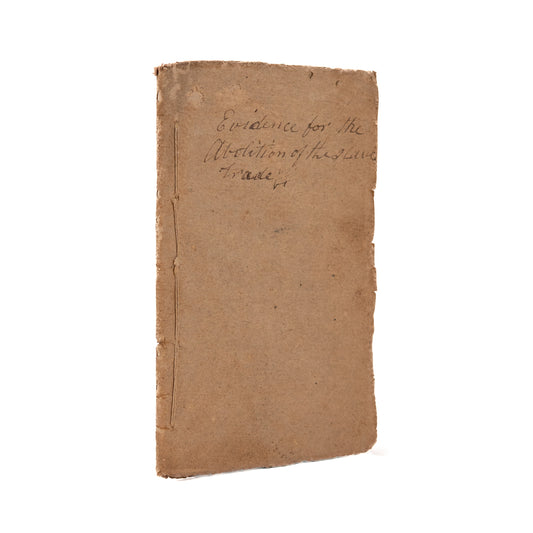 1792 EVIDENCES FOR ABOLITION. Scarce Early American Abolitionist + Boycott of Sugar & Rum.