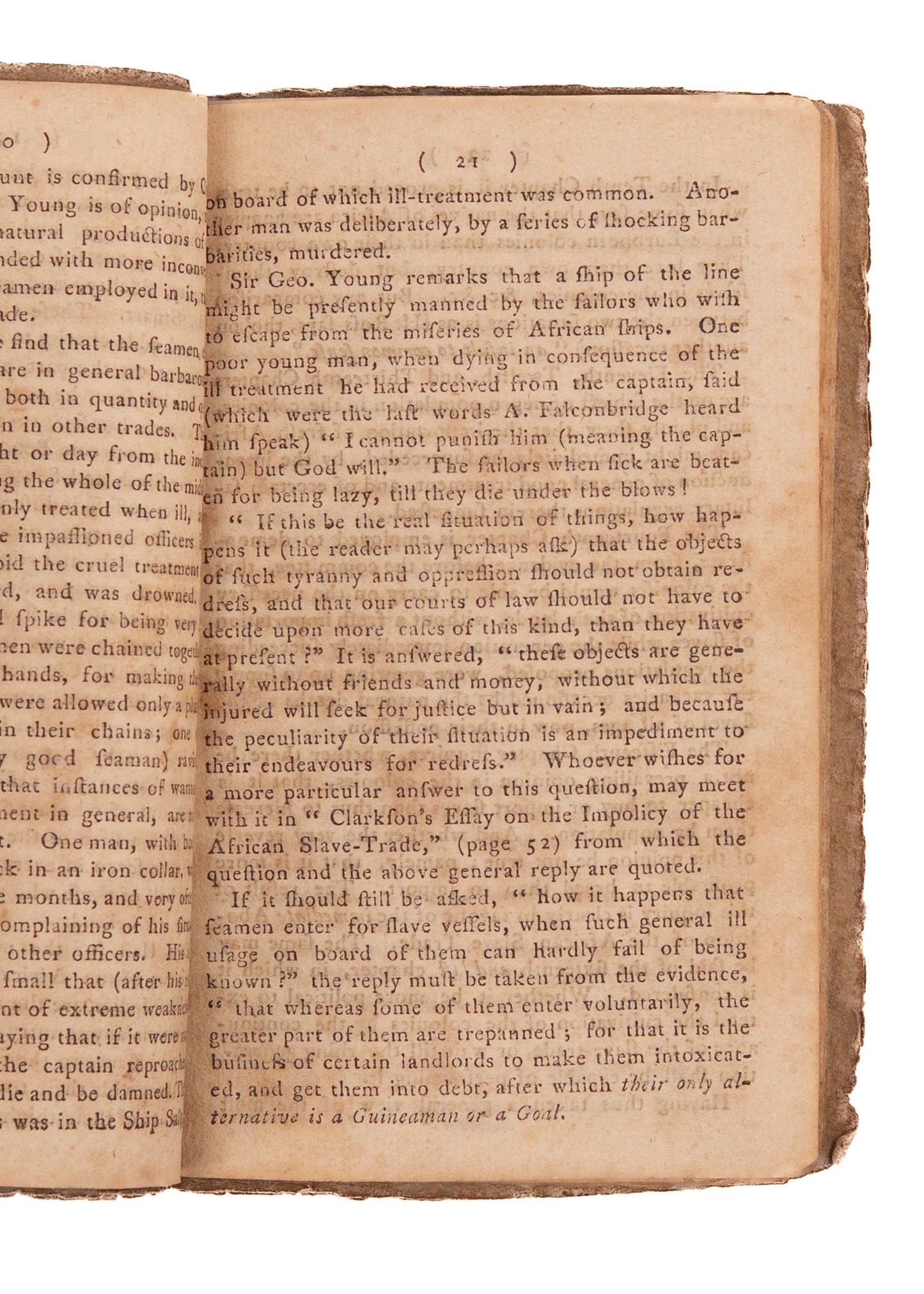 1792 EVIDENCES FOR ABOLITION. Scarce Early American Abolitionist + Boycott of Sugar & Rum.
